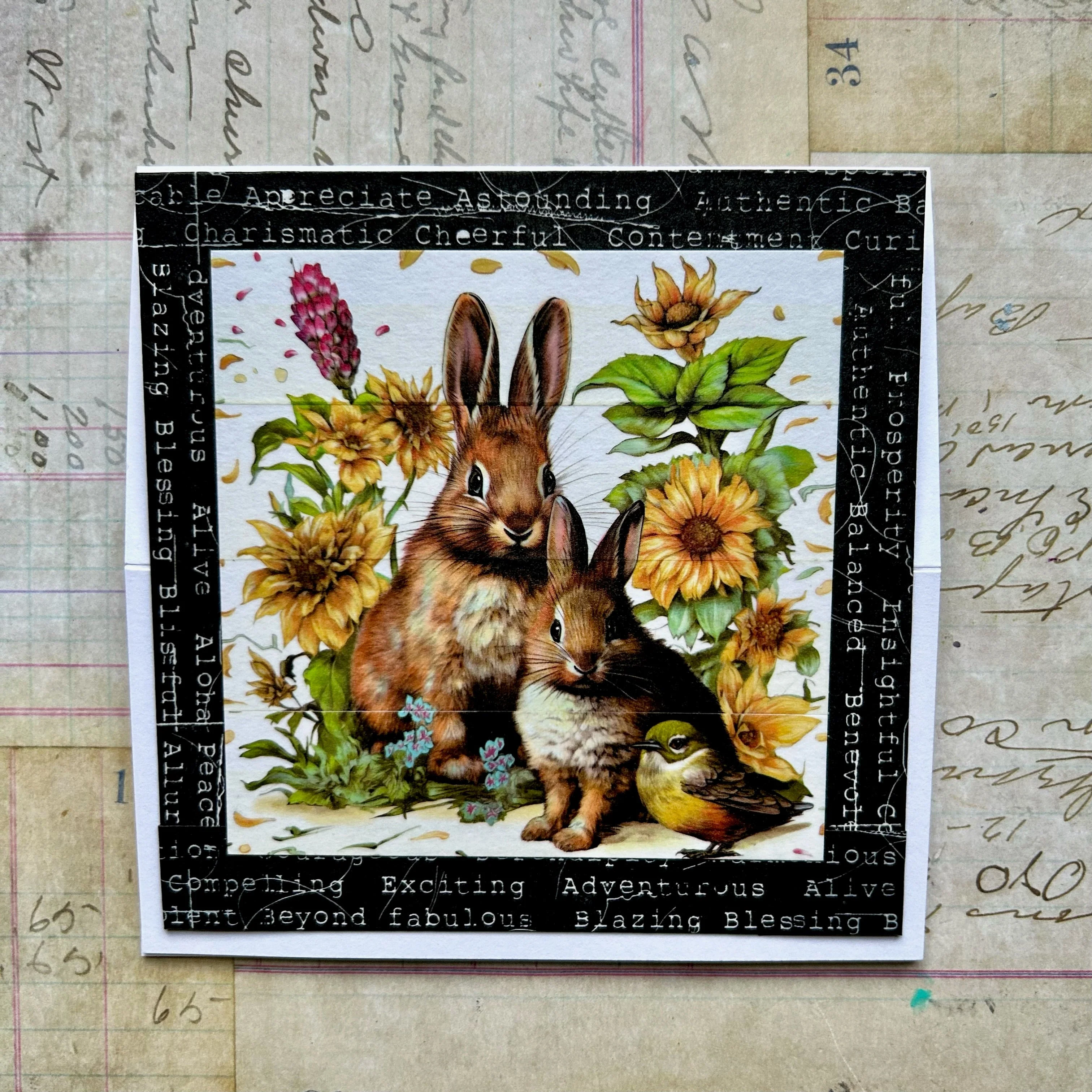 MT-102 - Washi Tape - Sunflower & Hare (Layer-It-Up!) - Image 3