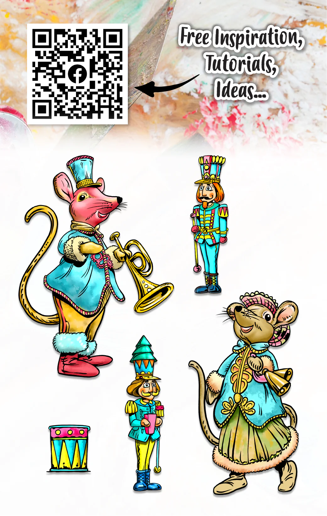 #1215 - A7 Stamp Set - Melodic Mice - Image 7