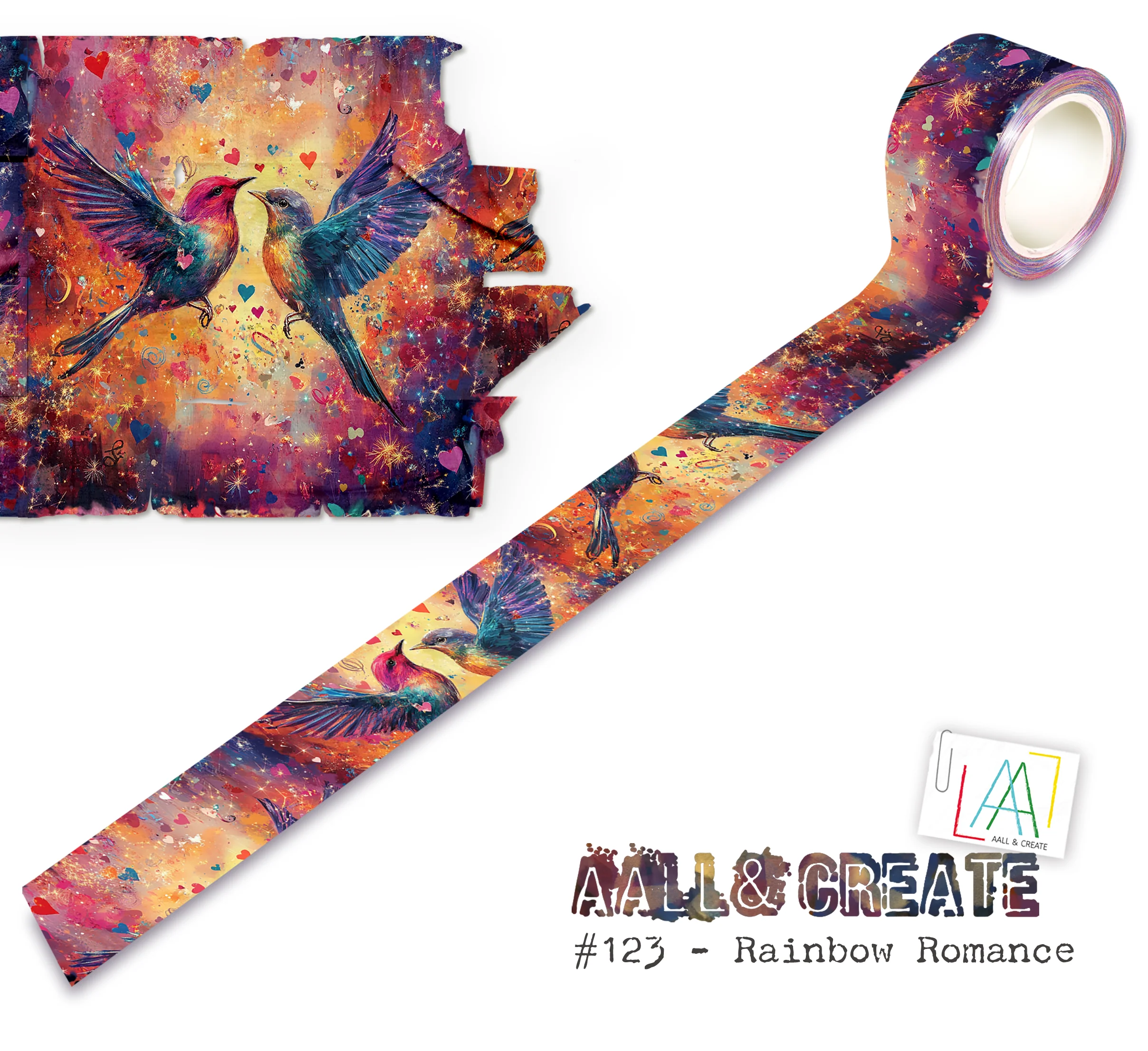 MT-123 - Washi Tape - Rainbow Romance (Layer-It-Up!)