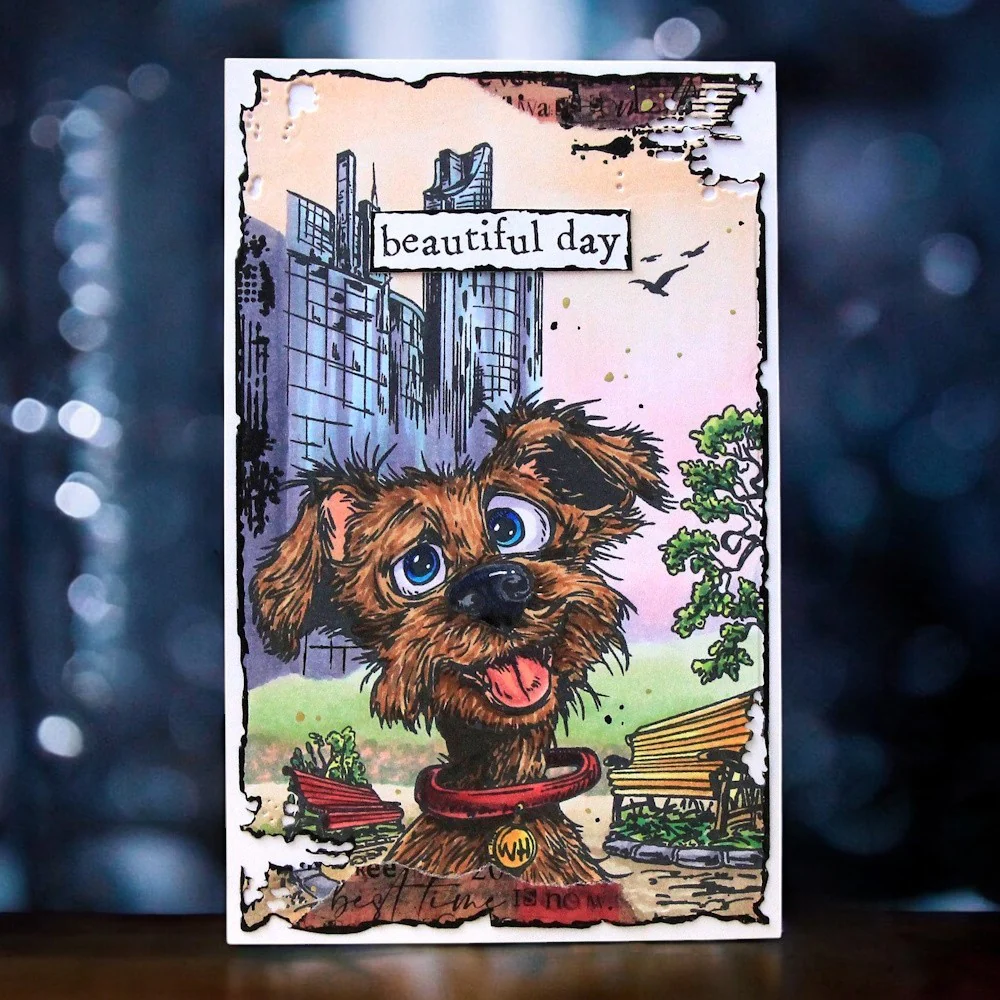 #1269 - A6 Stamp Set - Skyline Sniffs - Image 2