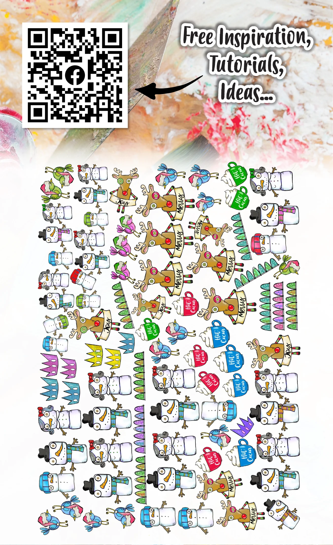 EP-17 - Ephemera Die-Cuts - Frosty Friends - Image 2