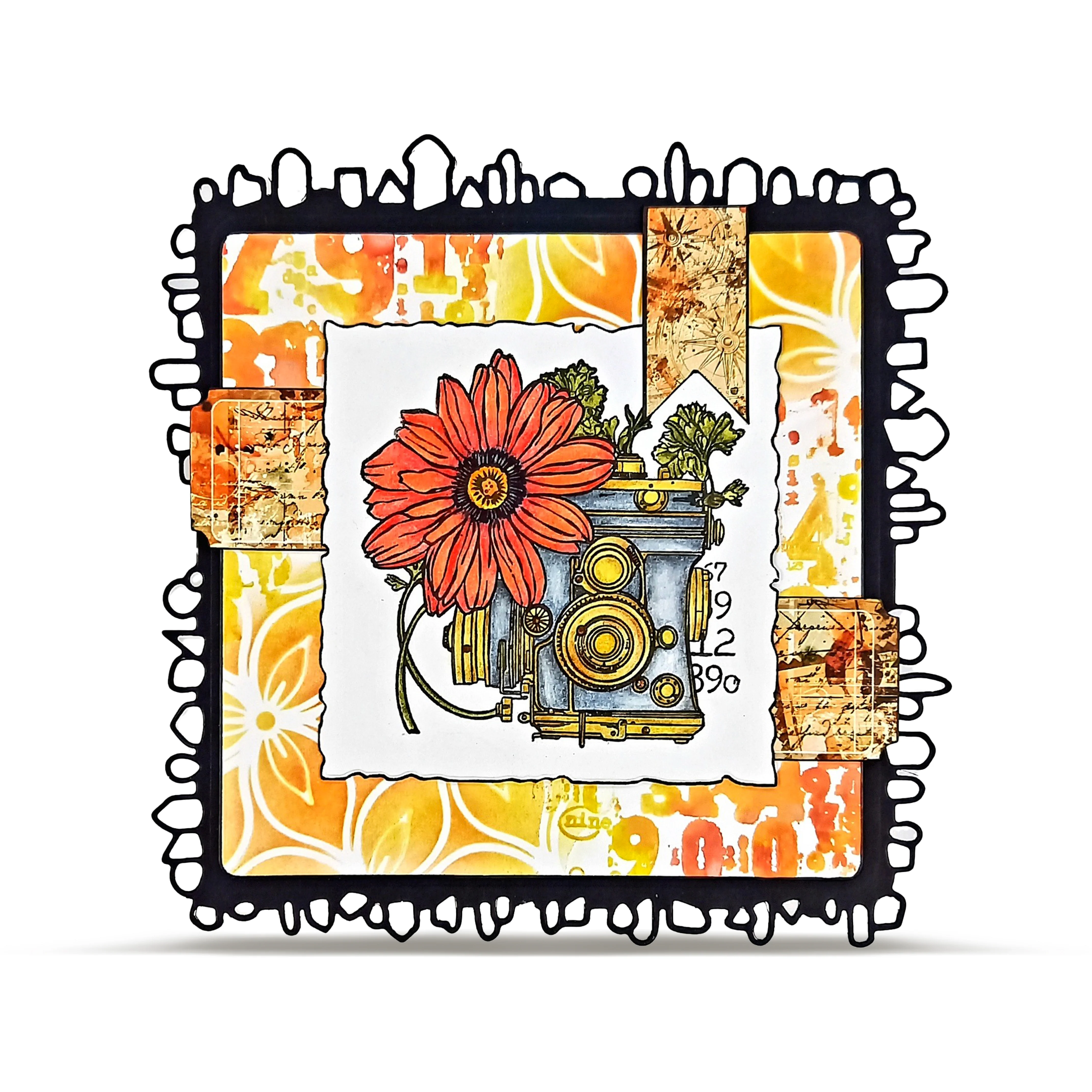 #170 - 6"x6" Stencil - White Lotus - Image 6