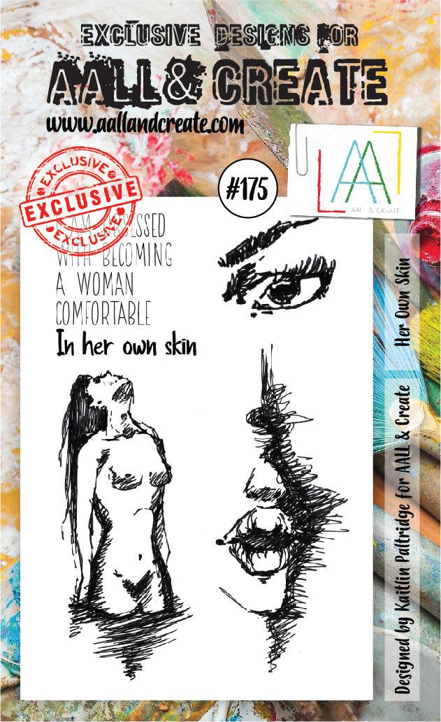 #175 - A6 Clear Stamp Set - Her Own Skin