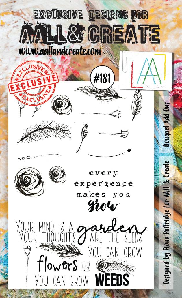 #181 - A6 Clear Stamp Set - Bouquet Add Ons
