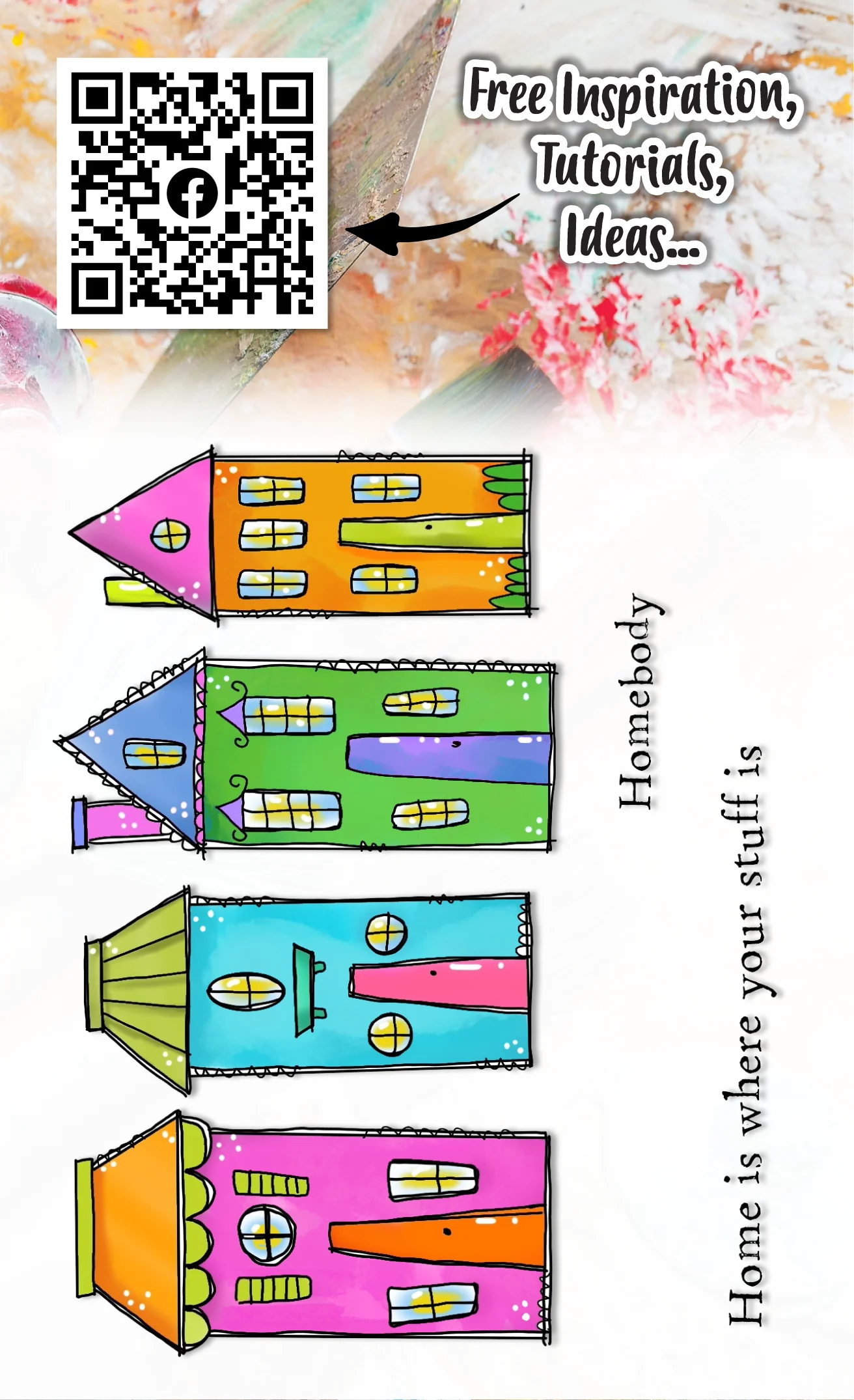 #283 - A6 Clear Stamp Set - Homebody - Image 3