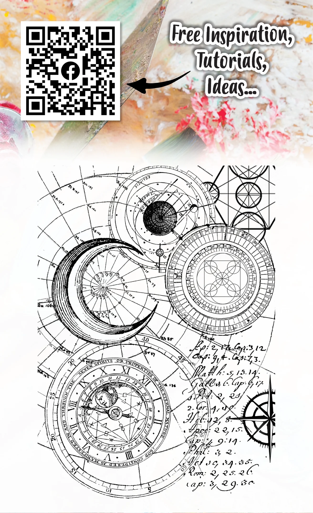 #398 - A6 Clear Stamp Set - Celestial Navigation - Image 2