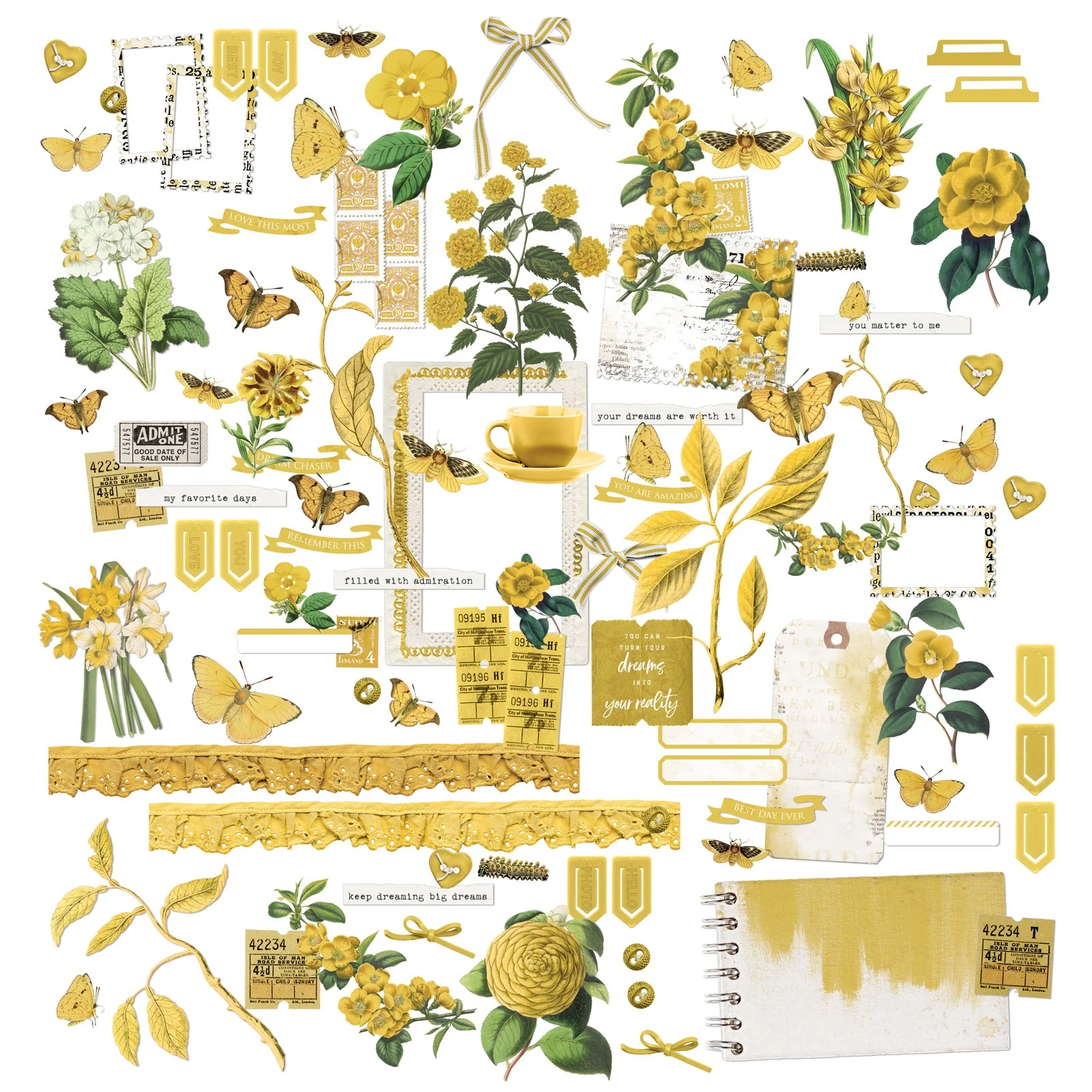 49 And Market Color Swatch: Ochre Laser Cut Outs - Elements - Image 2