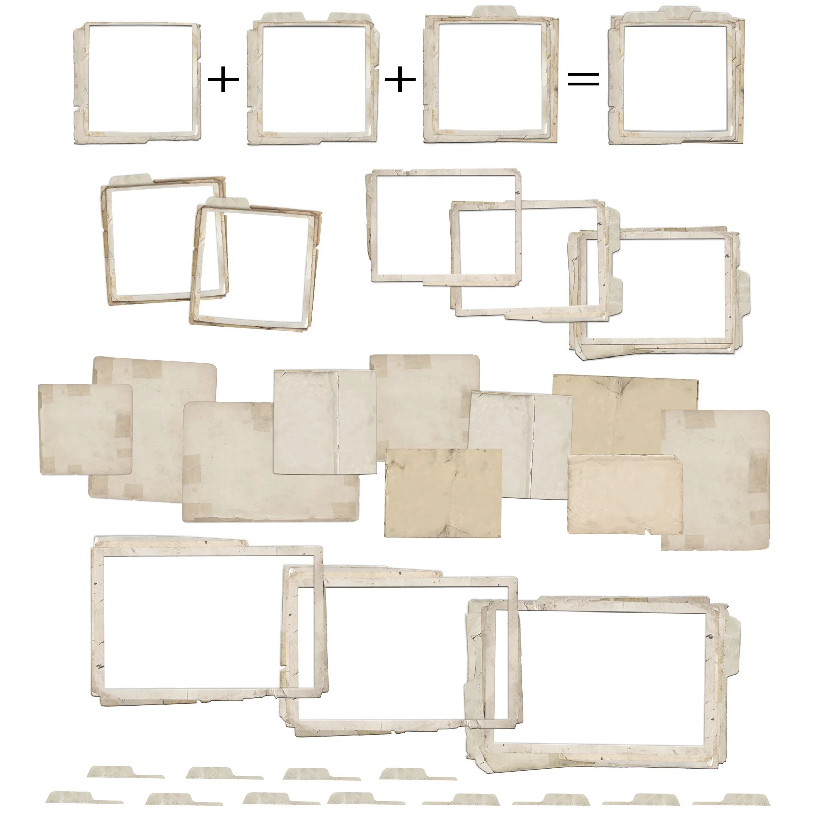 49 And Market Krafty Garden Chipboard Set - Stacked Frames - Image 2