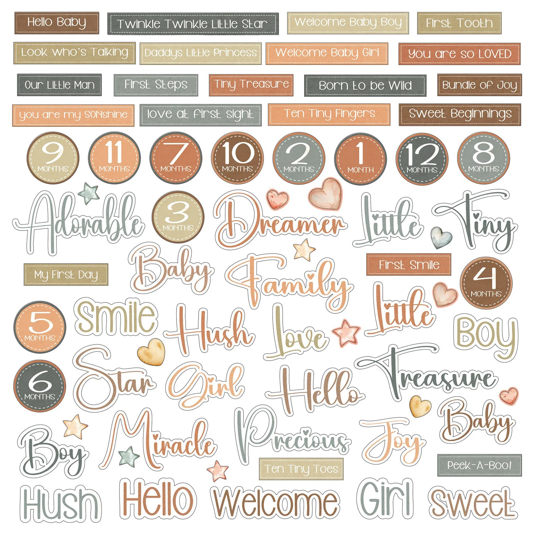 49 and Market Little Dreamer Chipboard Words - Image 2