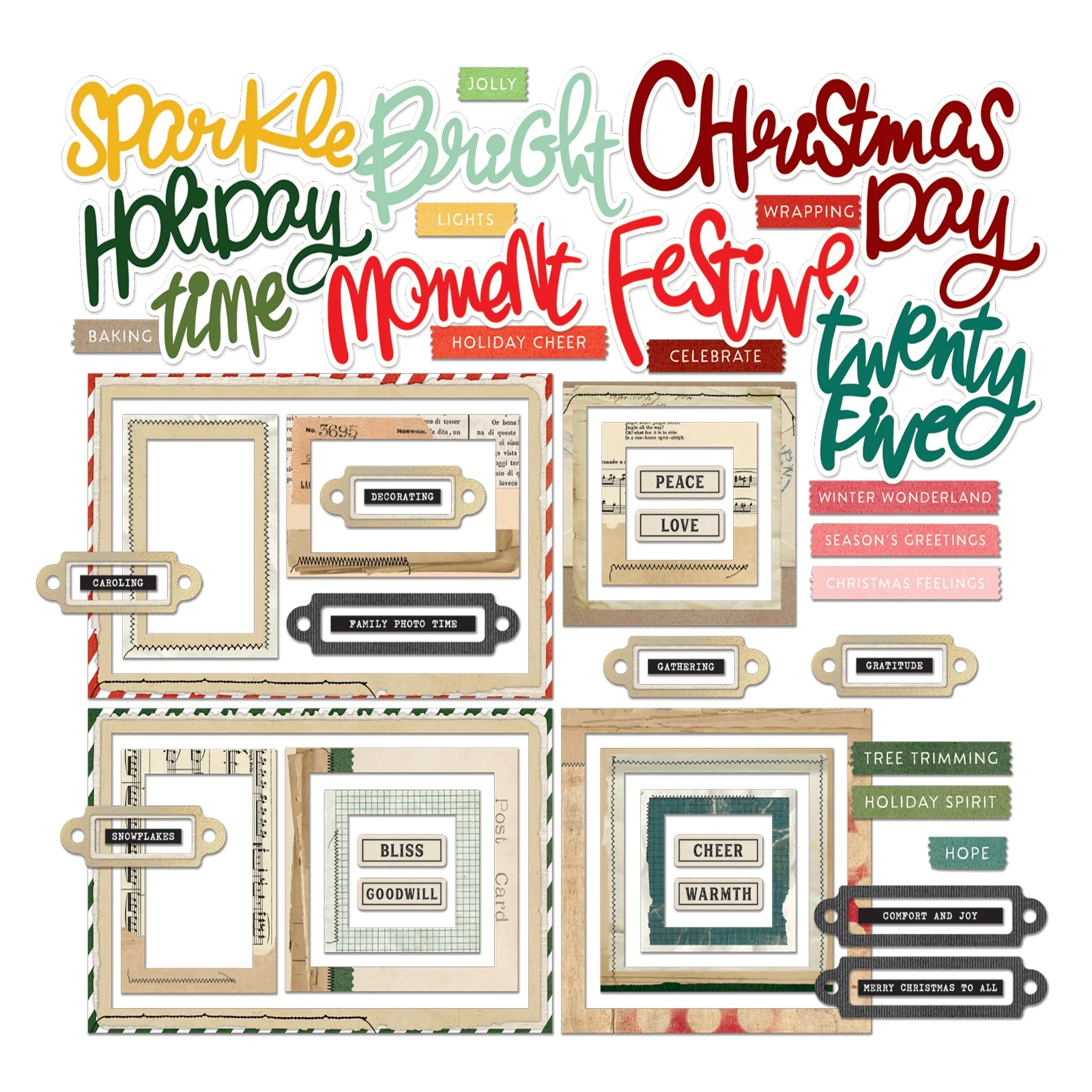 49 And Market Mistletoe And Memories Chipboard Set - Basics - Image 2