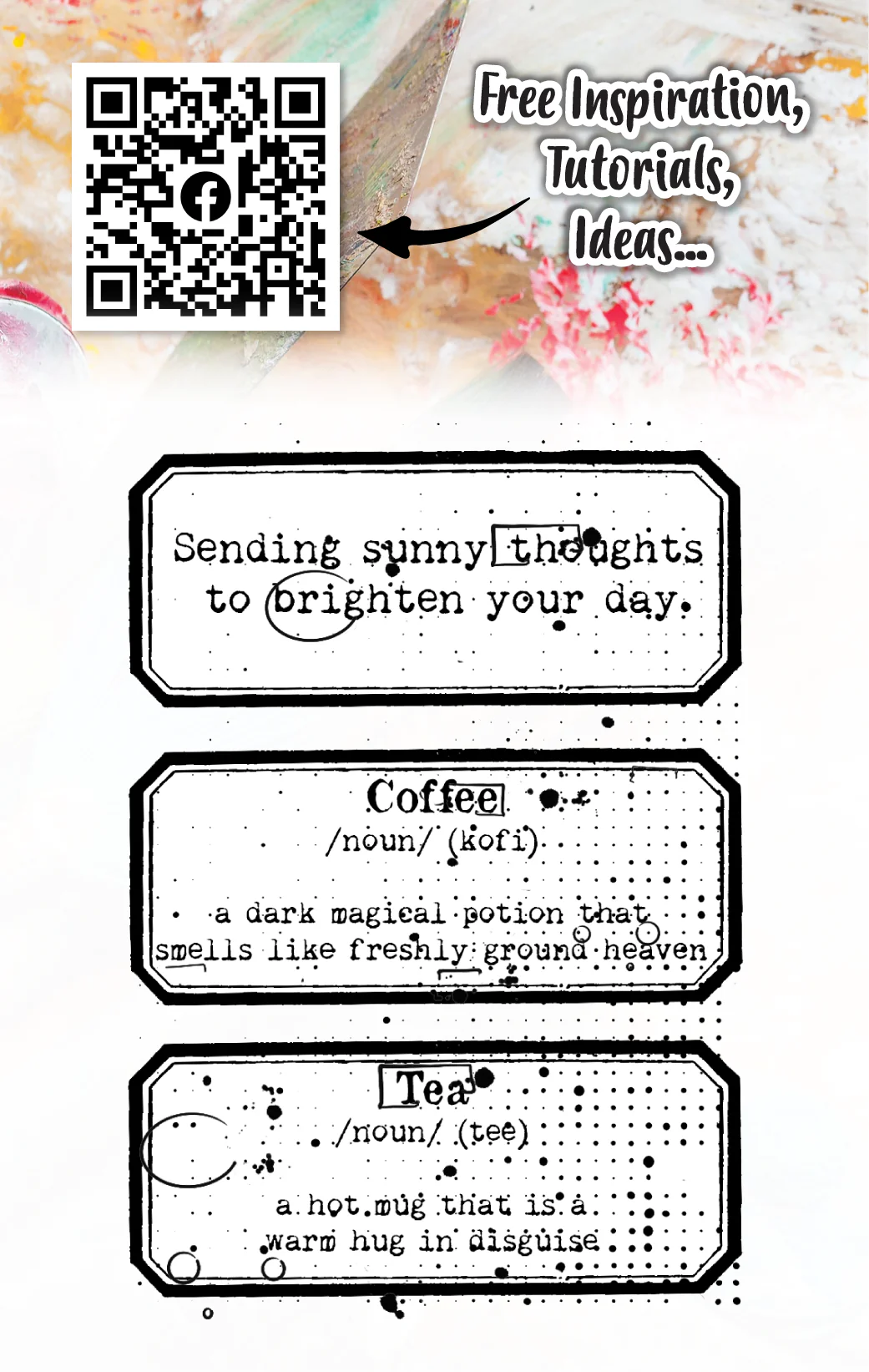 #647 - A7 Clear Stamp Set - Basic Tags - Image 3