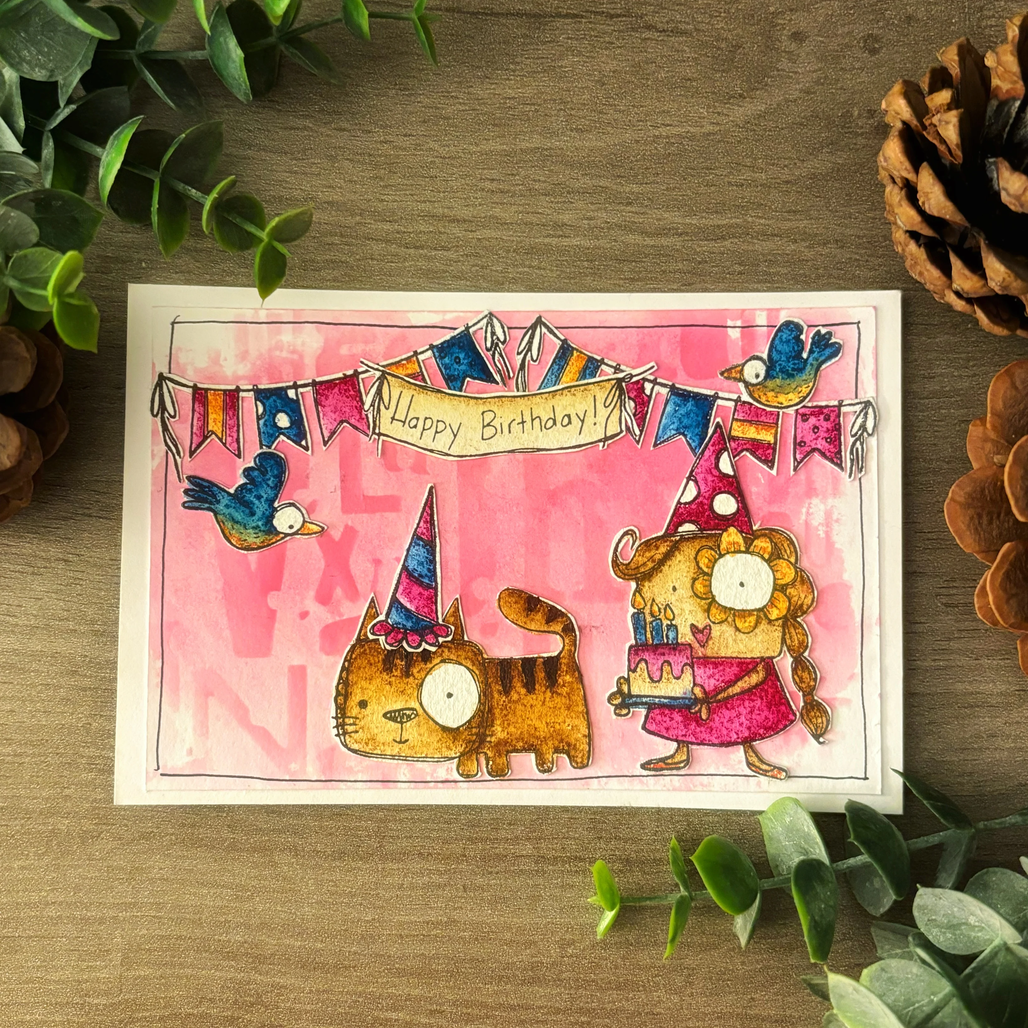 #964 - A7 Stamp Set - Girl Birthday - Image 12