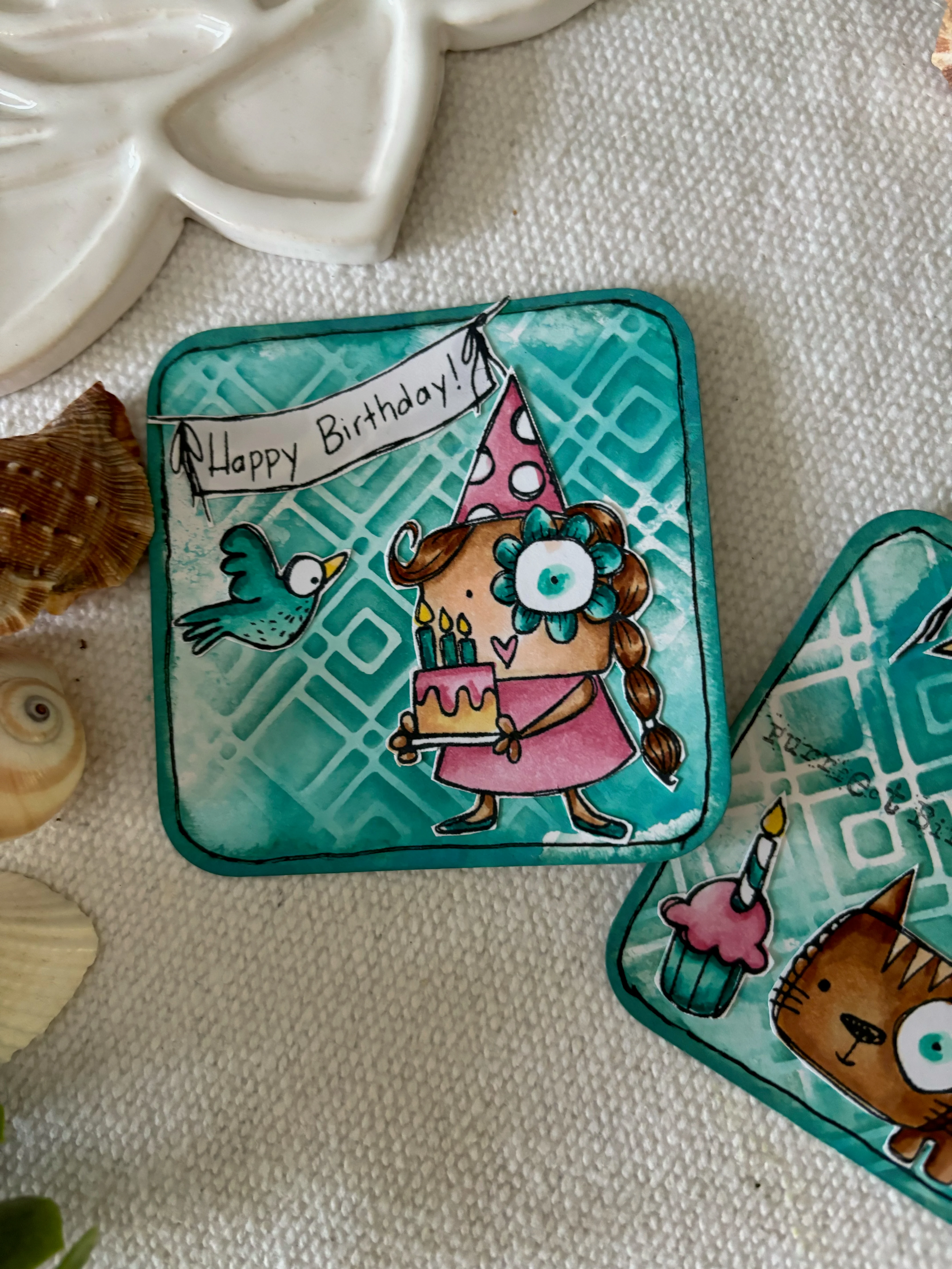 #964 - A7 Stamp Set - Girl Birthday - Image 14