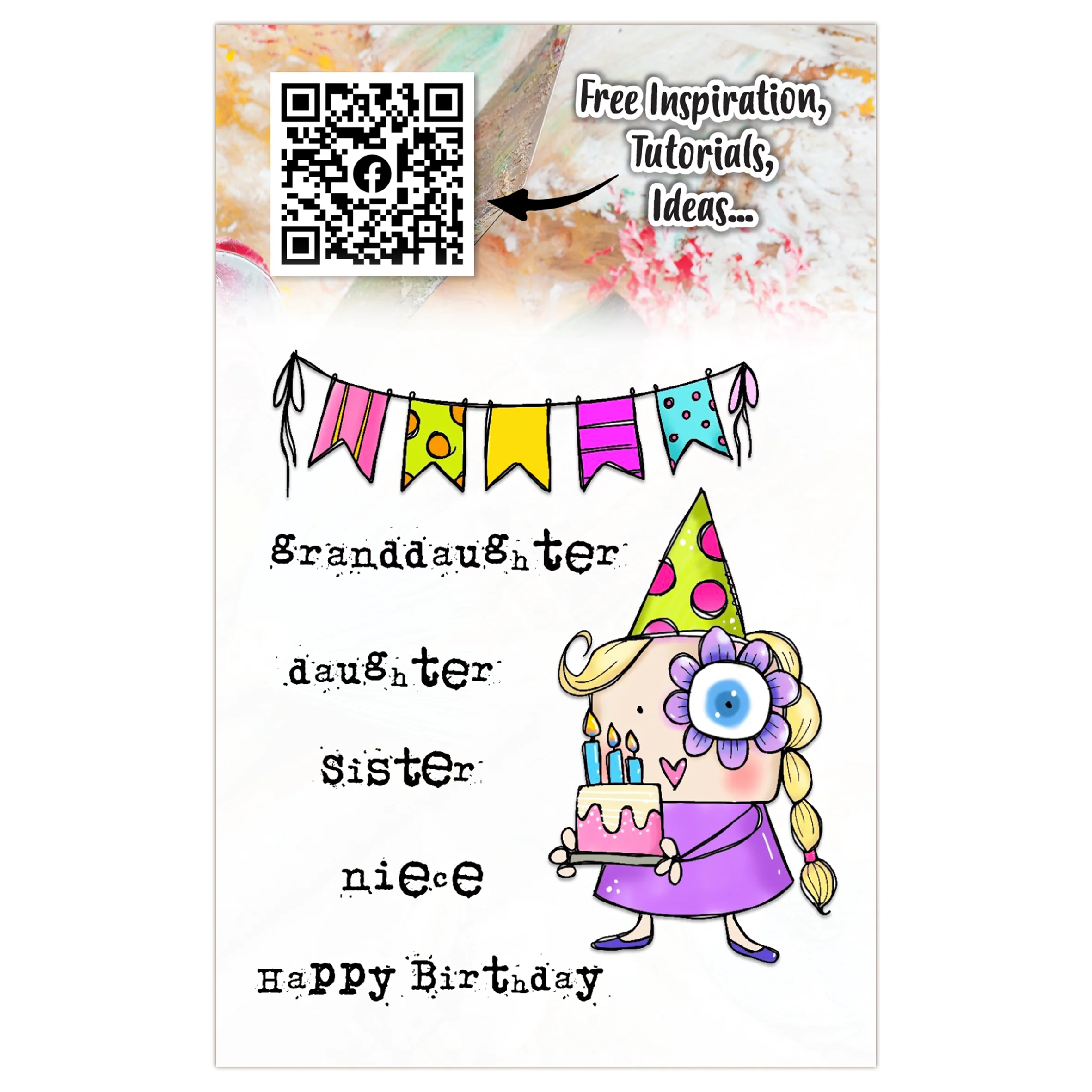 #964 - A7 Stamp Set - Girl Birthday - Image 17