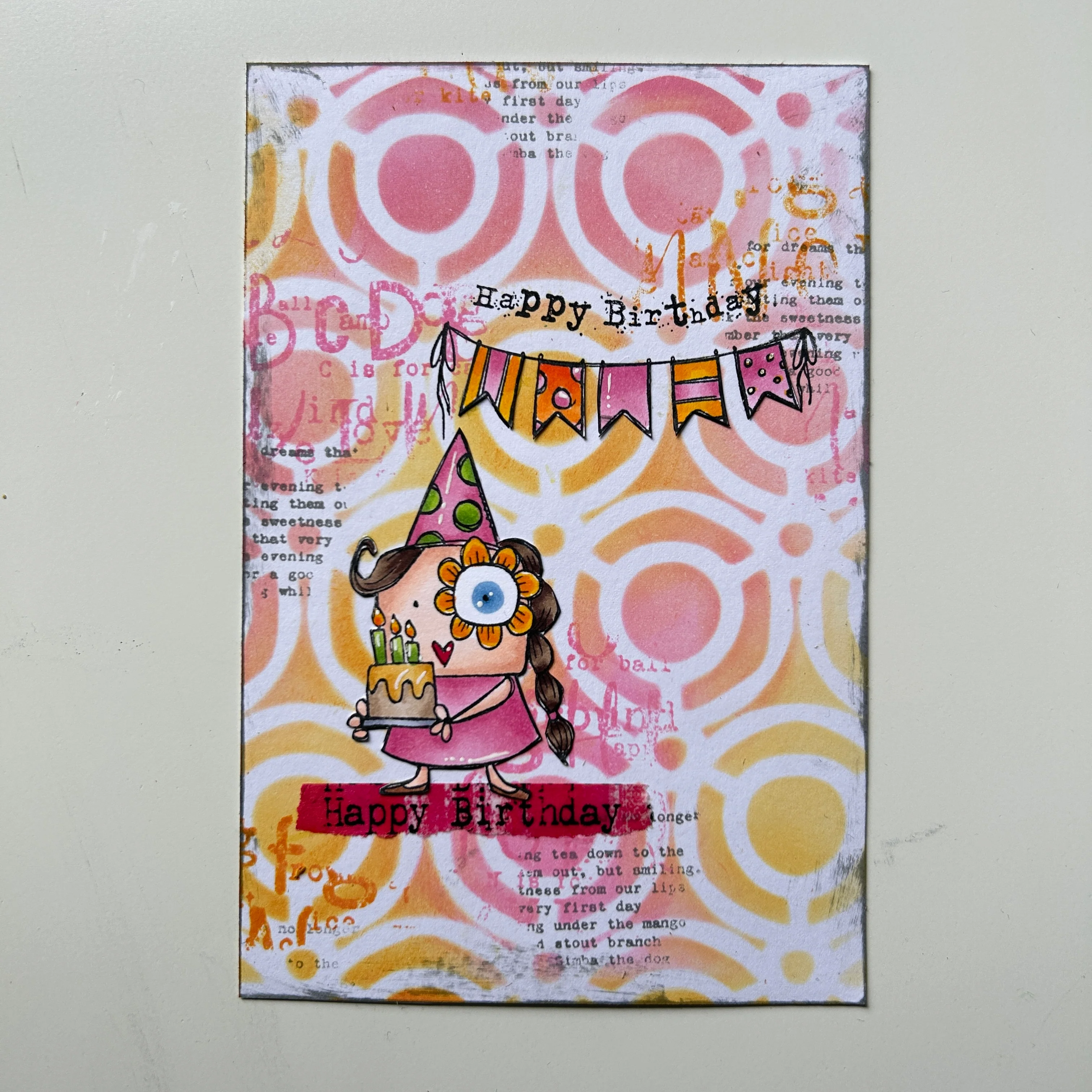 #964 - A7 Stamp Set - Girl Birthday - Image 2