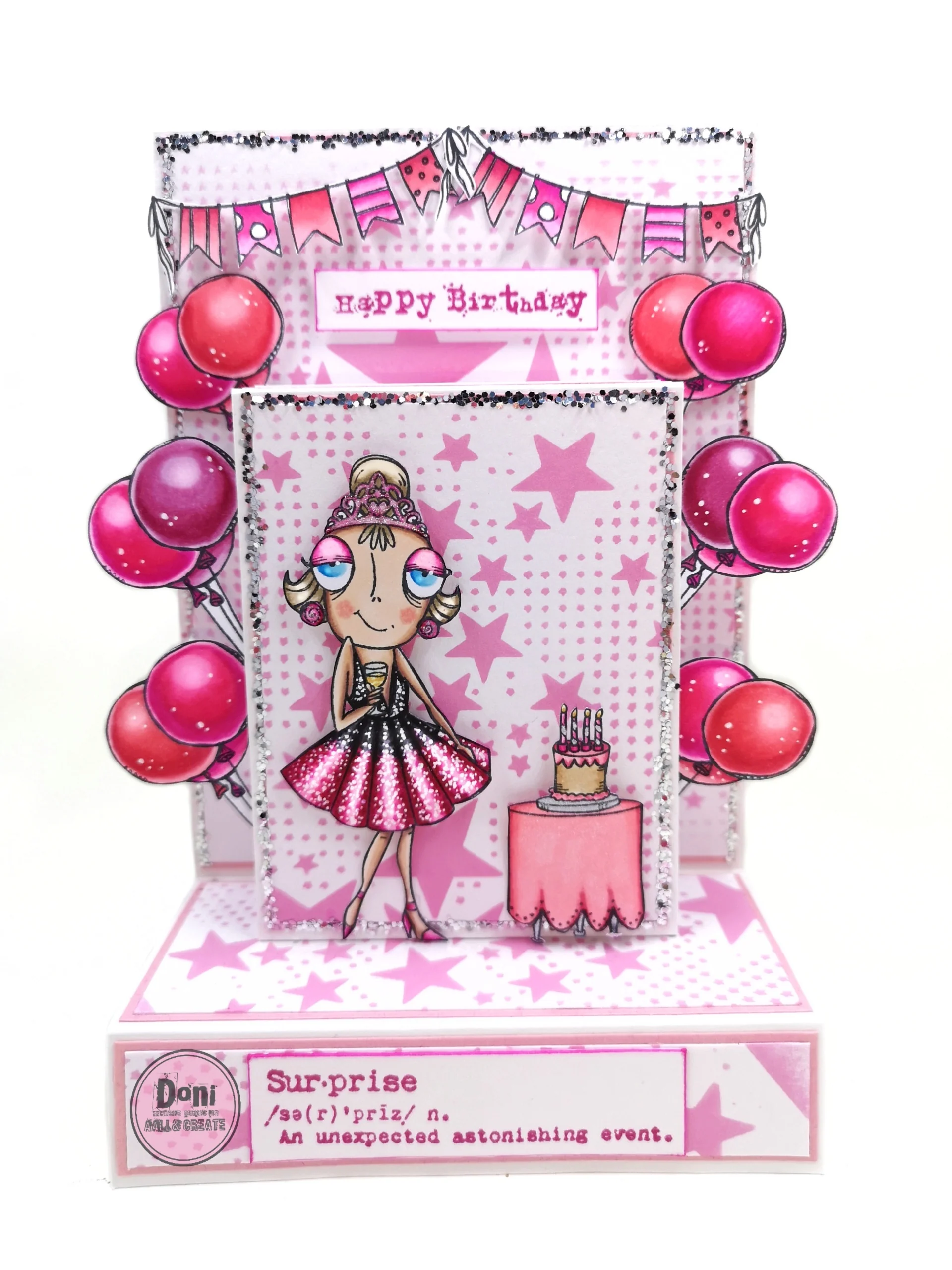 #964 - A7 Stamp Set - Girl Birthday - Image 6