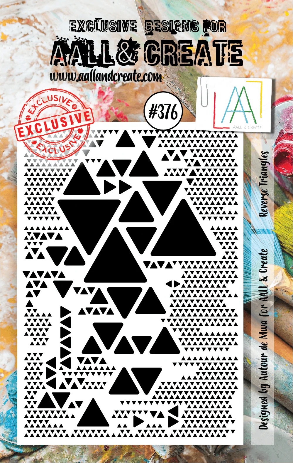 #376 - A7 Clear Stamp Set - Reverse Triangles