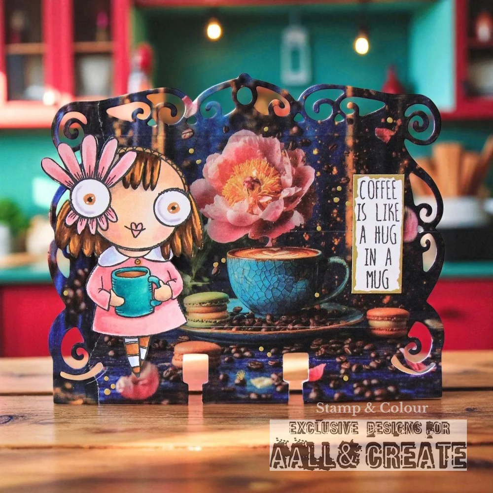 #417 - A7 Clear Stamp Set - Coffee Time - Image 7