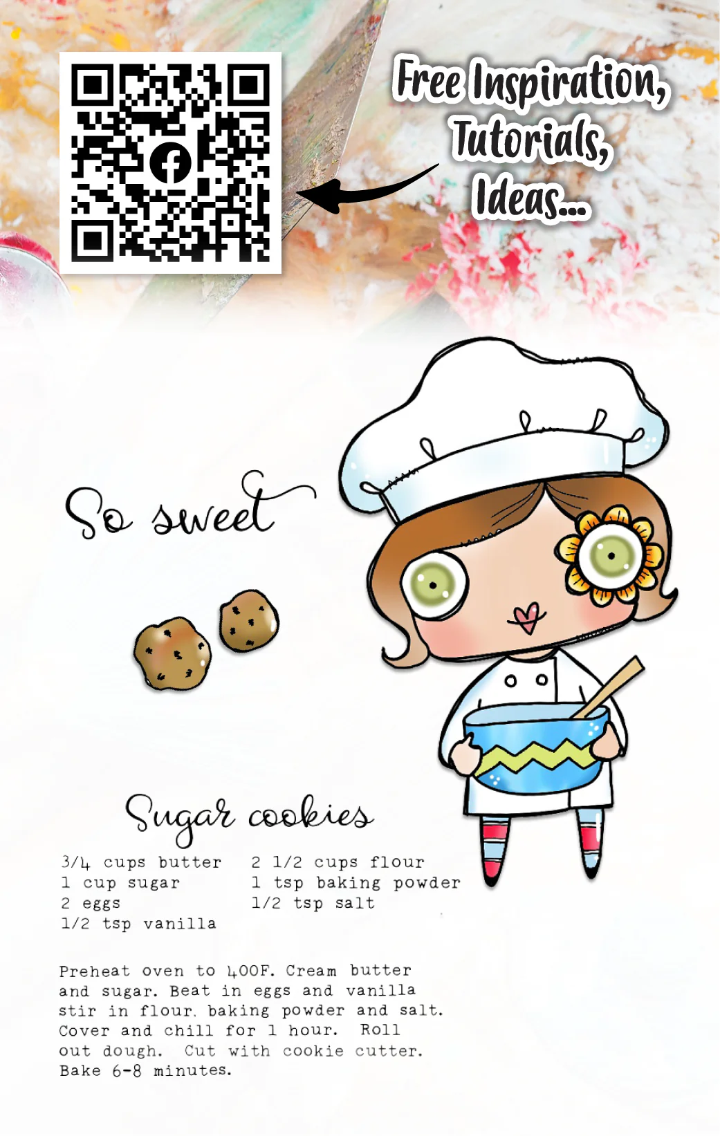 #421 - A7 Clear Stamp Set - Sugar Cookies - Image 5