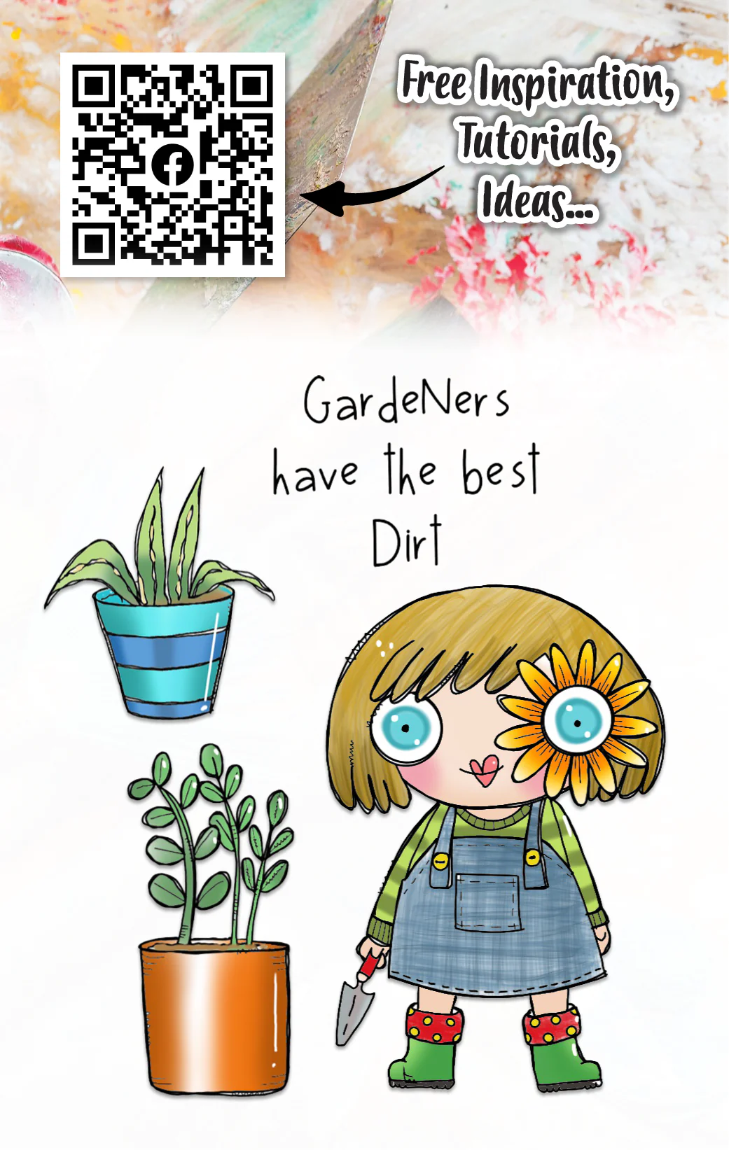 #424 - A7 Clear Stamp Set - The Gardener - Image 7