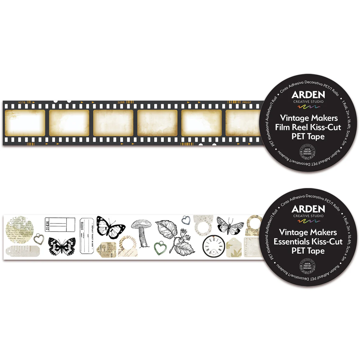 Arden Creative Studio Vintage Makers April 2025 Kiss-Cut PET Tape Bundle