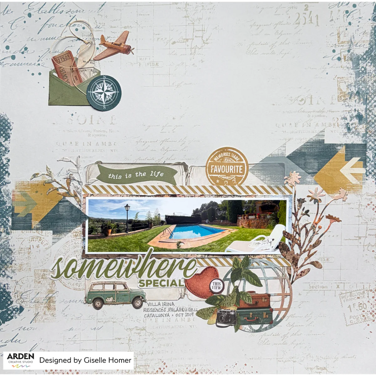 Arden Creative Studio Been There 12in x 12in Paper Pad - Image 11