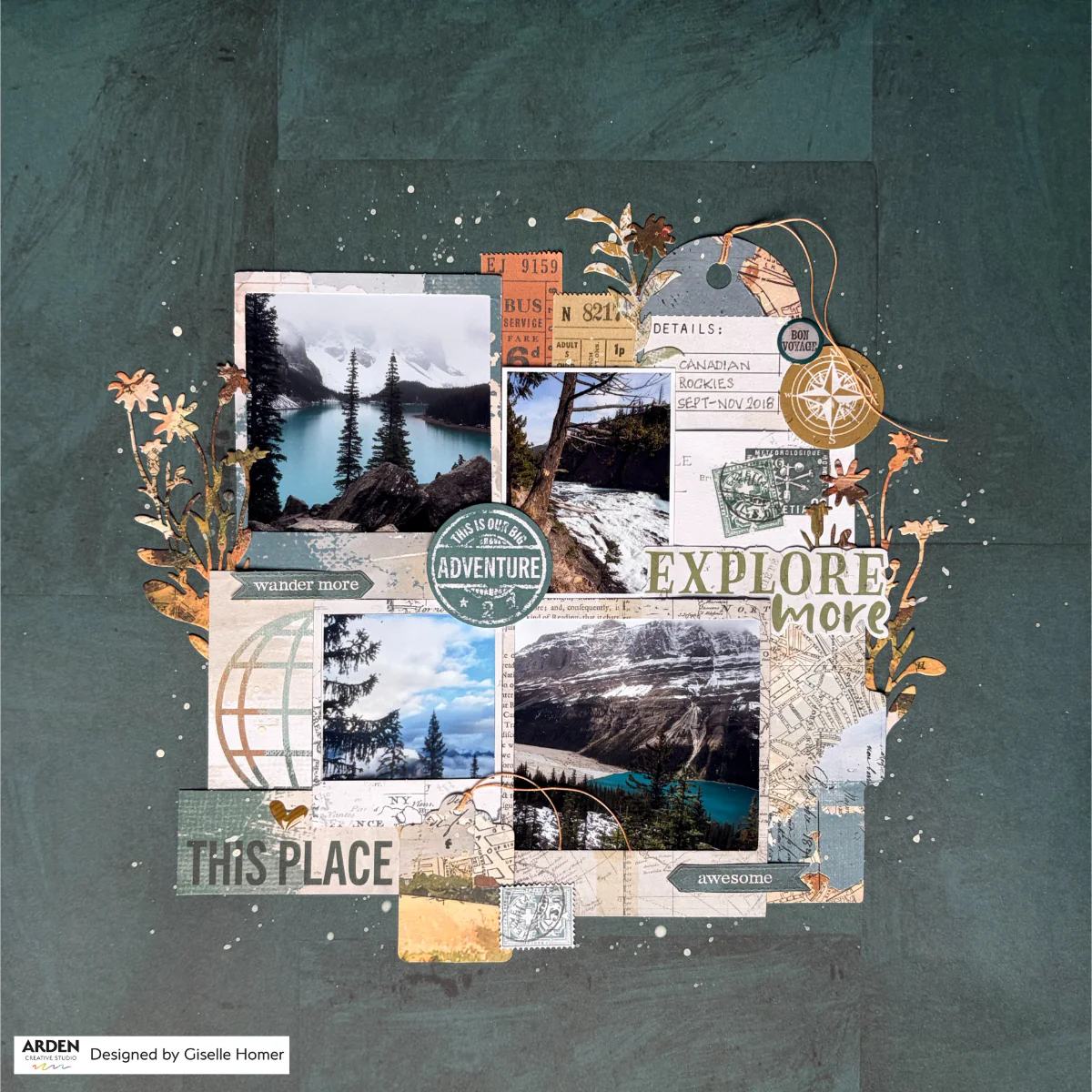 Arden Creative Studio Been There 12in x 12in Paper Pad - Image 12