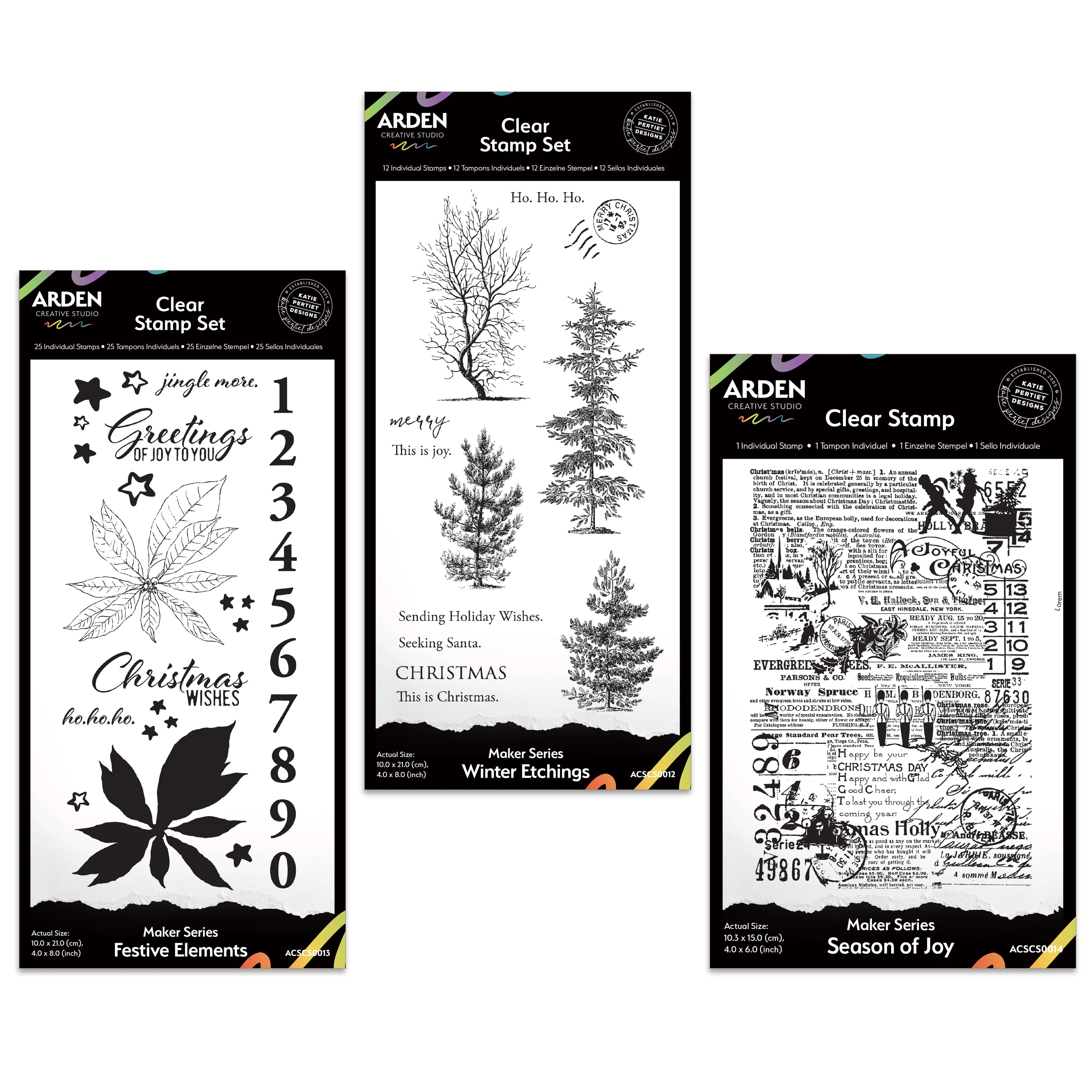 Arden Creative Studio Maker Series Season of Joy Stamp Bundle