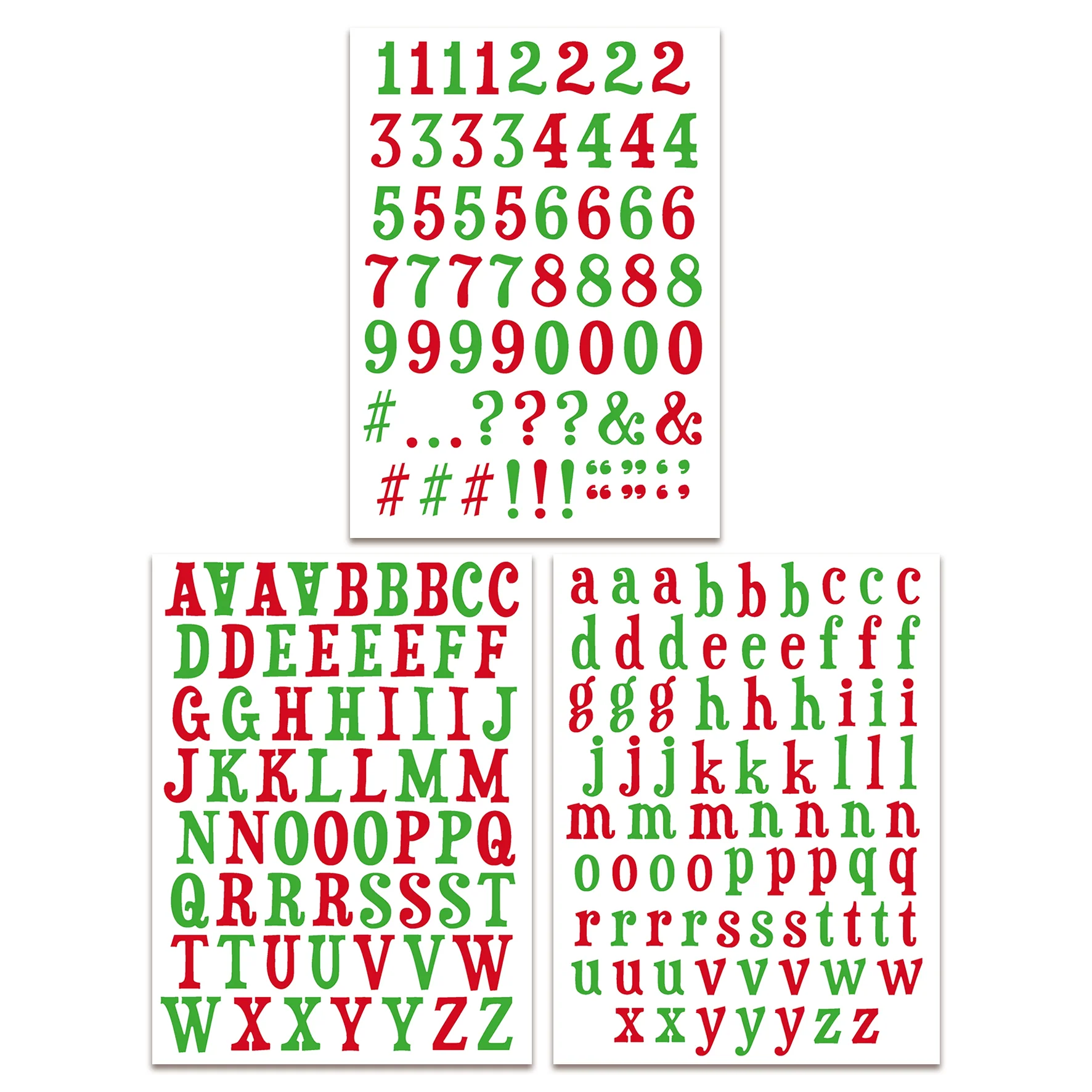 Arden Creative Studio Vintage Christmas Alphabet Stickers - Image 2