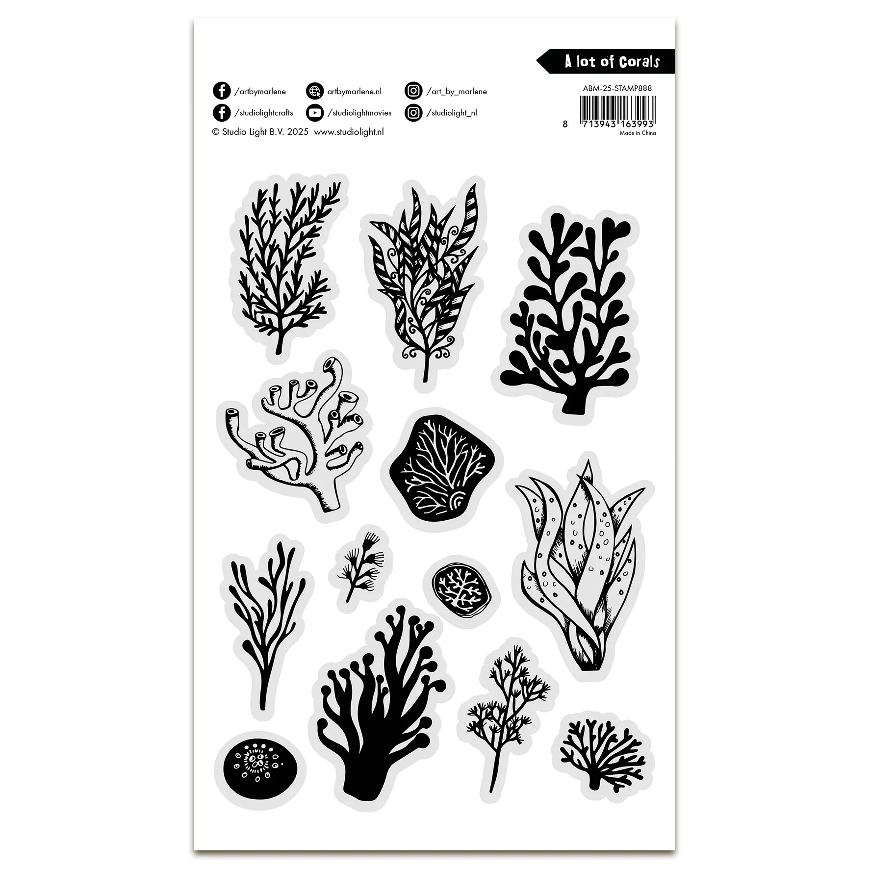 Art By Marlene Clear Stamp A Lot of Corals - Image 2