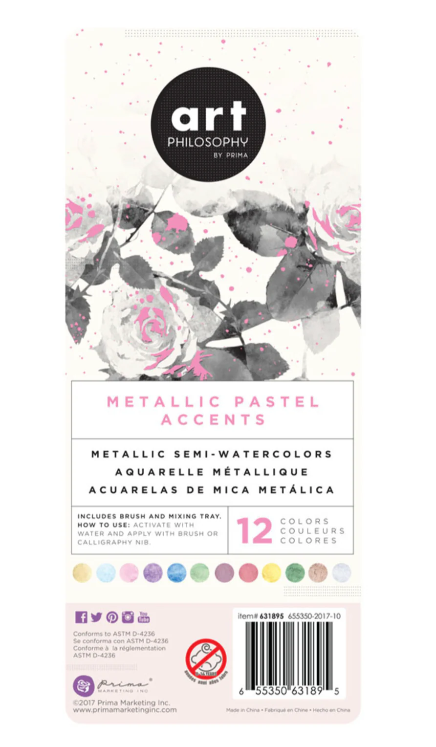 Art Philosophy Metallic Accents Pastels