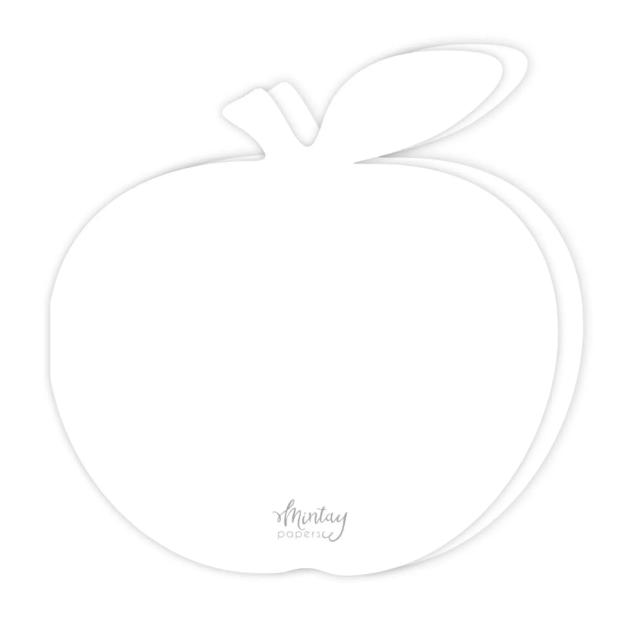 Mintay Basic Apple Card Base White (5pcs)