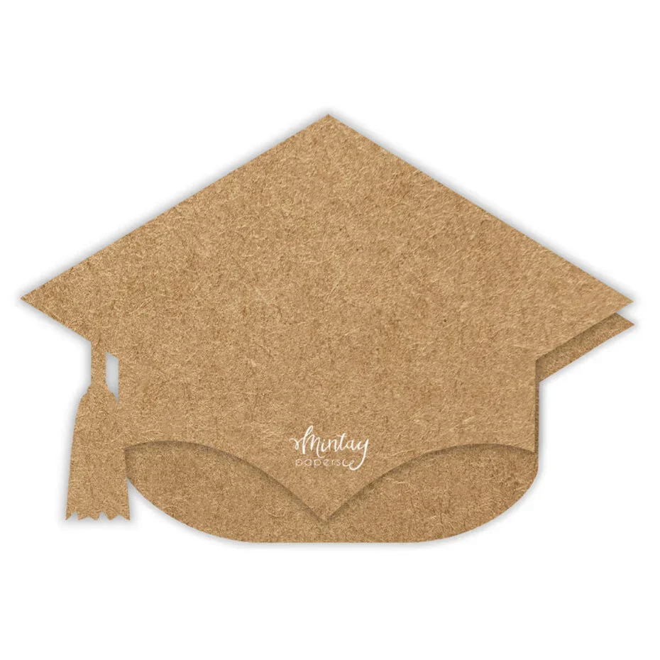 Mintay Basic Mortarboard Card Base Kraft (5pcs)