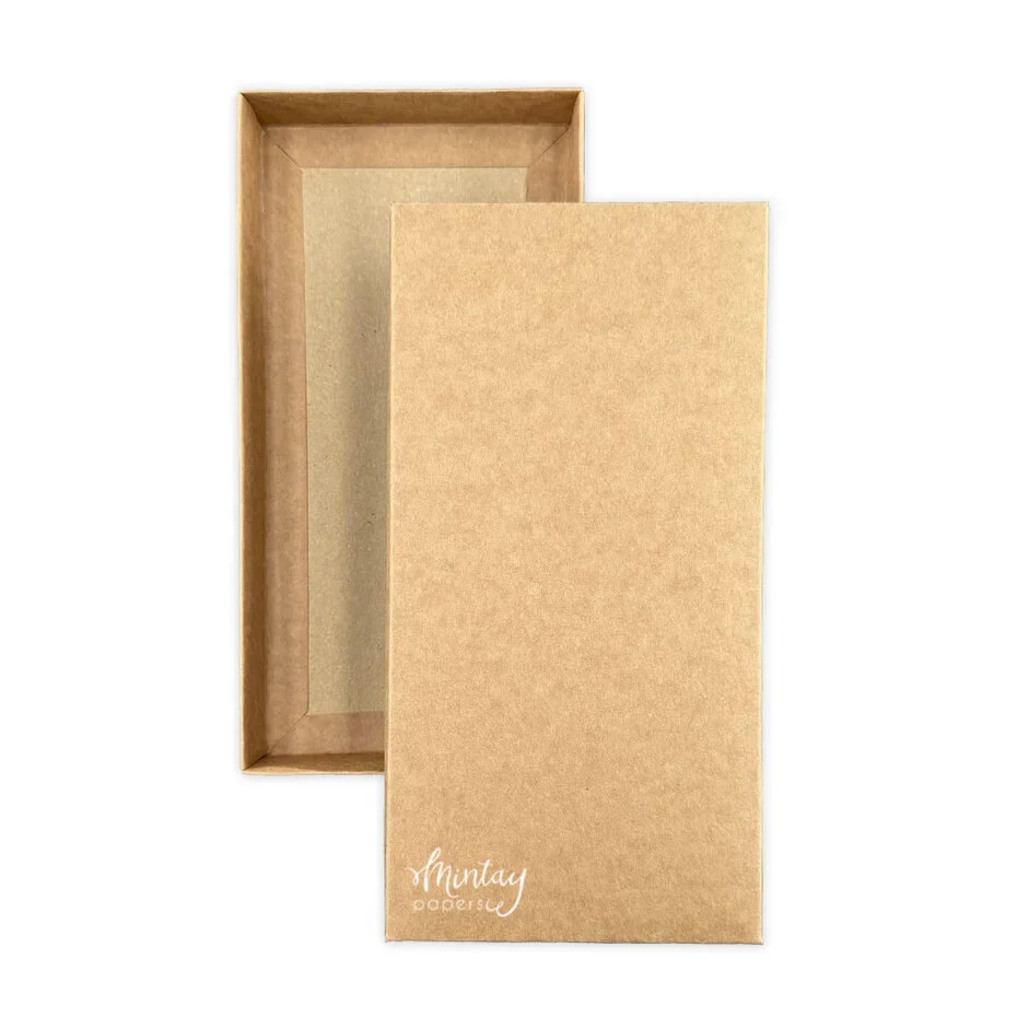 Mintay Basic Rectangle 1 Card Box Base Kraft (3pcs)