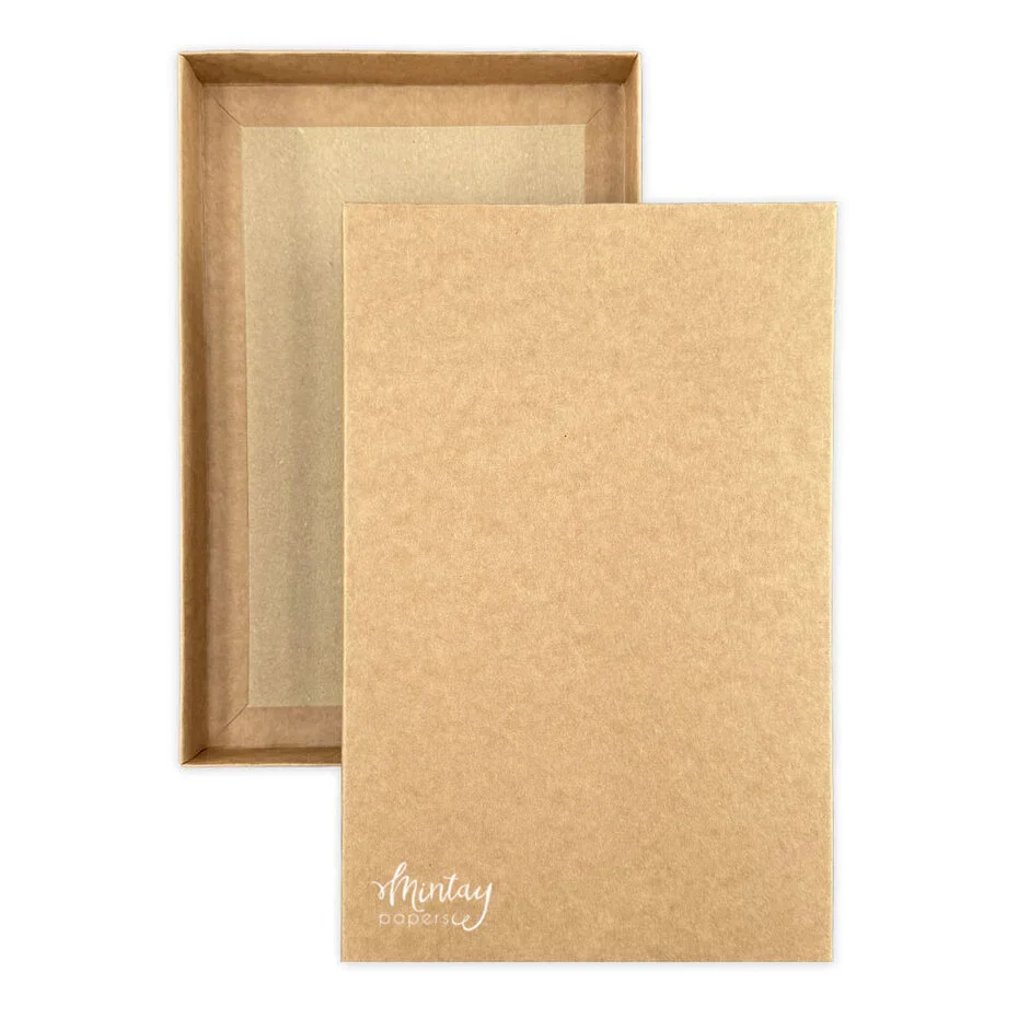Mintay Basic Rectangle 2 Card Box Base Kraft (3pcs)