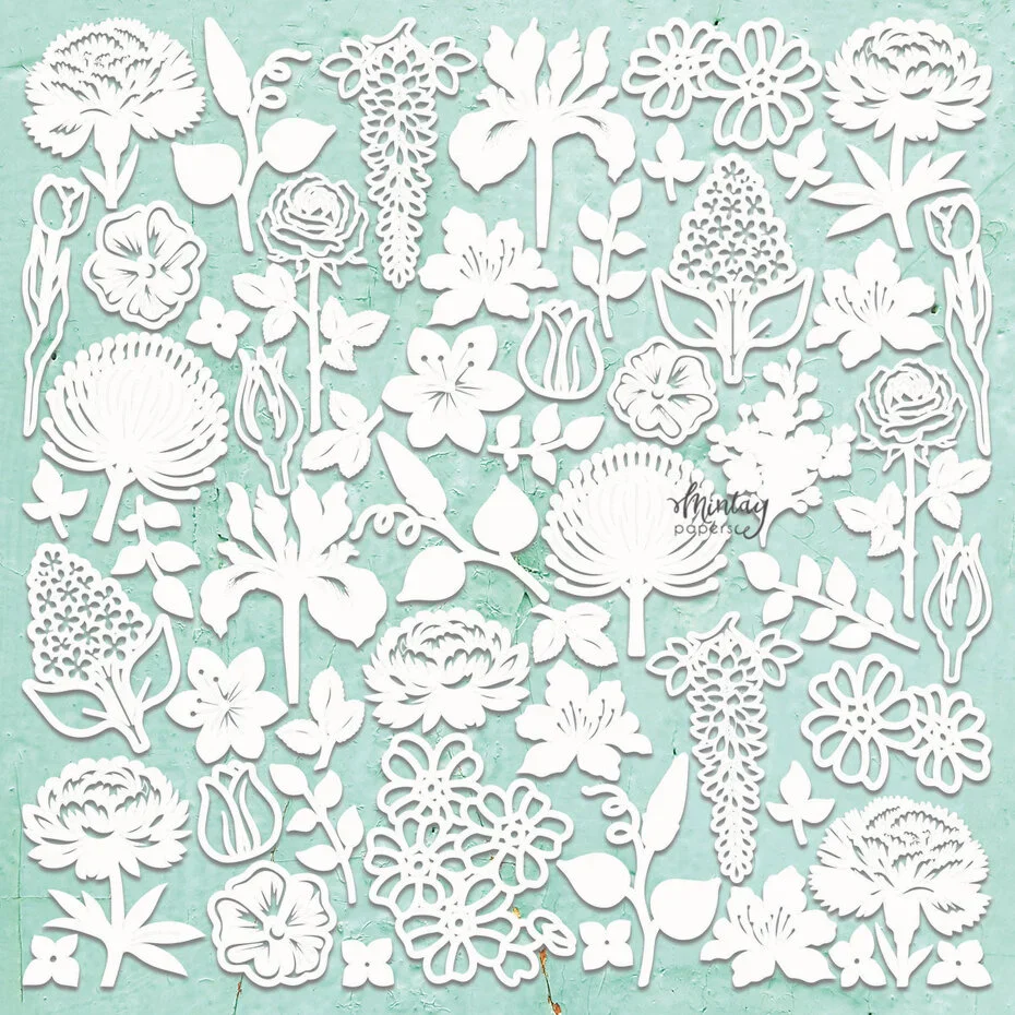 Mintay Chippies Decor 12x12 Inch Flora Filigree 2