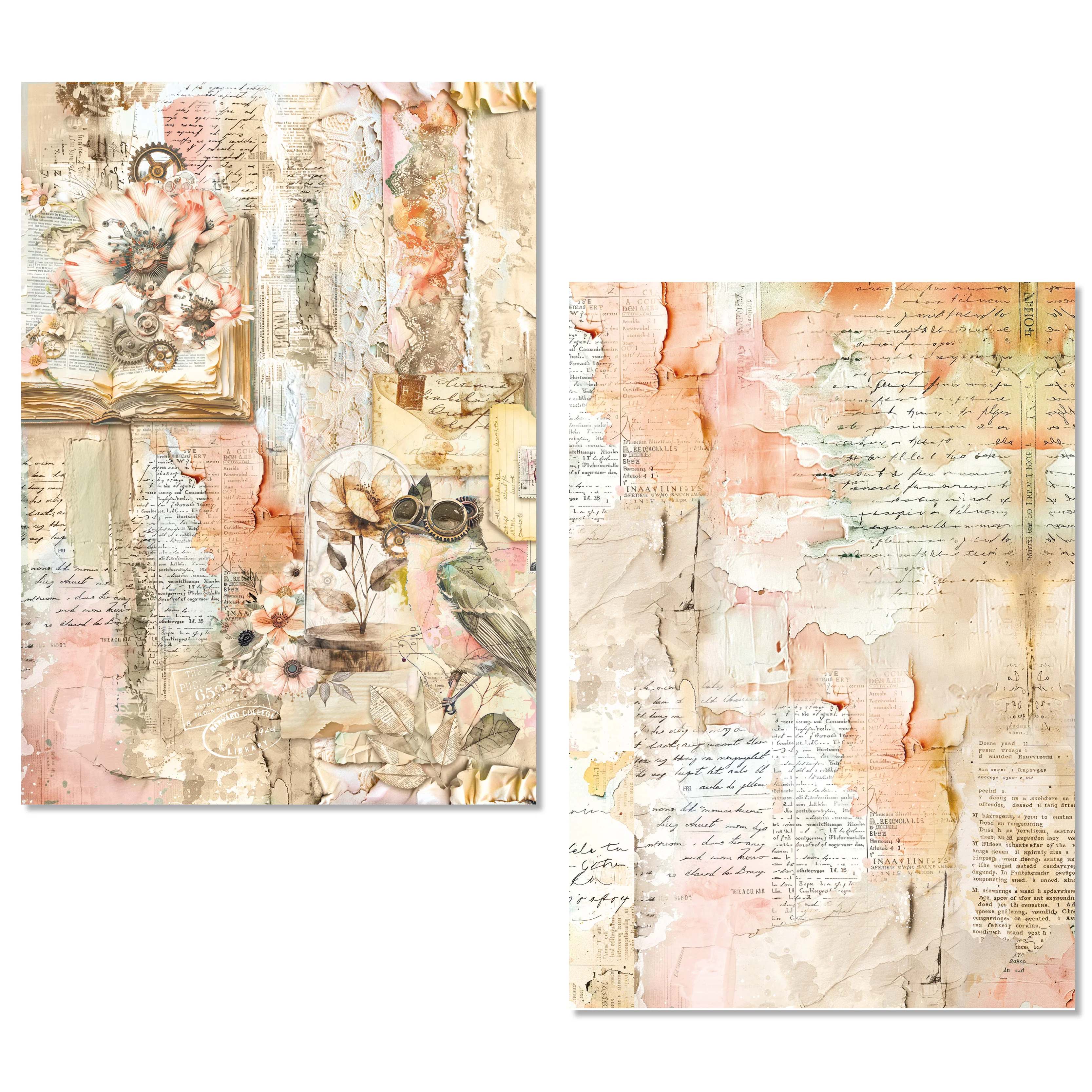 Ciao Bella Lost in Time A5 Rice Paper Mixed (8pcs) - Image 3