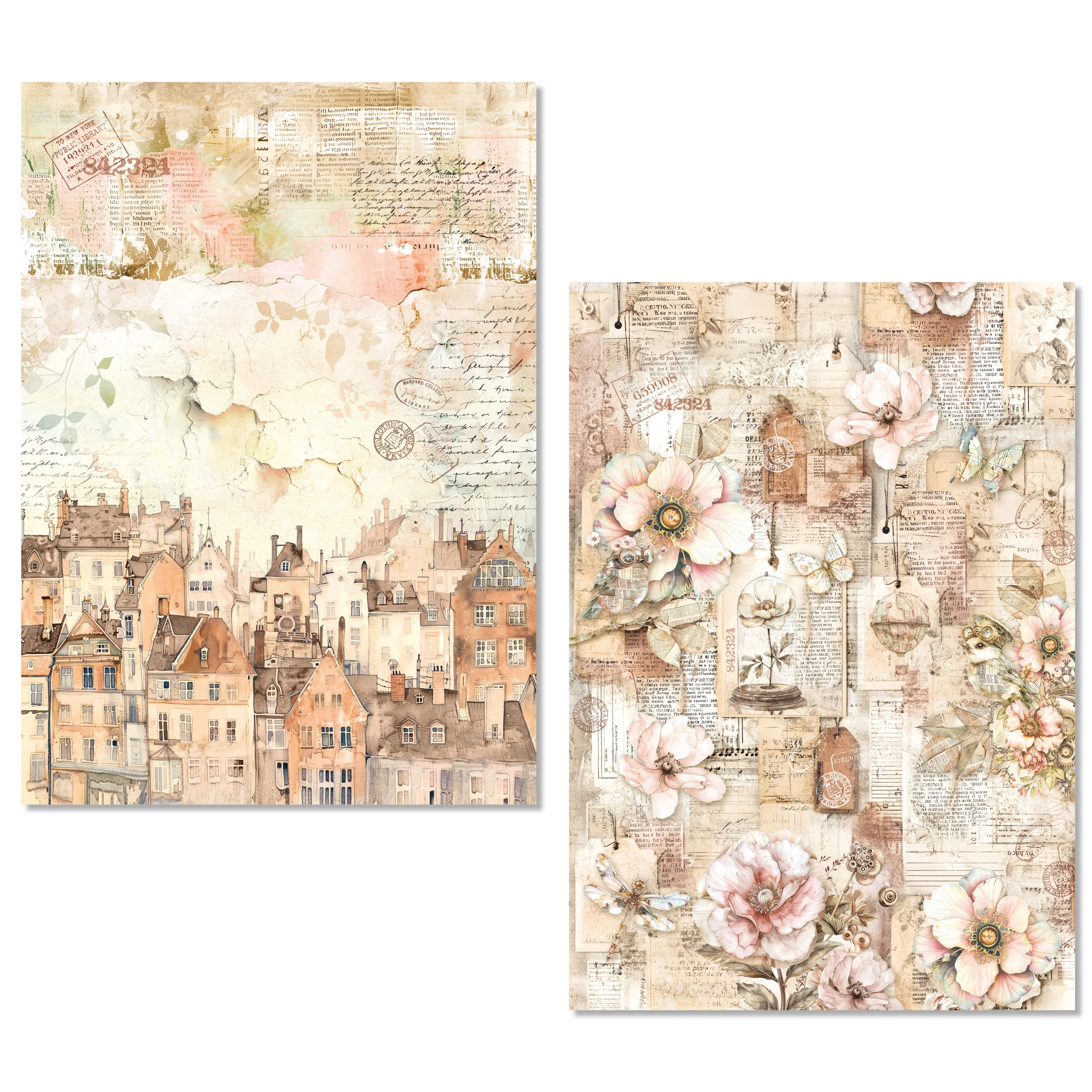 Ciao Bella Lost in Time A5 Rice Paper Mixed (8pcs) - Image 5