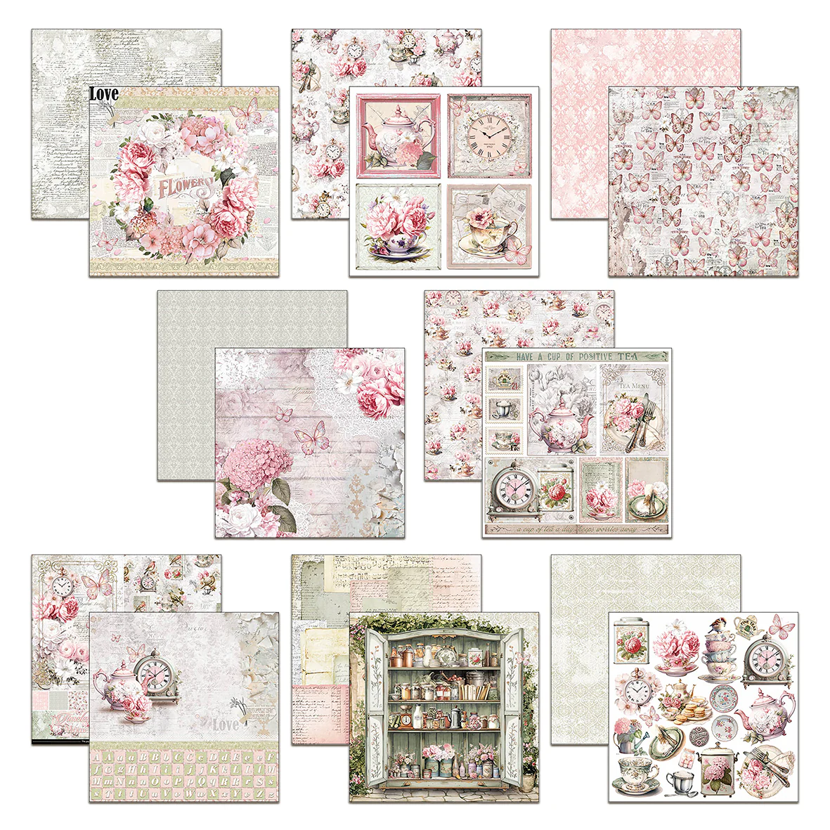 Ciao Bella Timeless Moments 12x12 Inch Patterns Pad (8pcs) - Image 2
