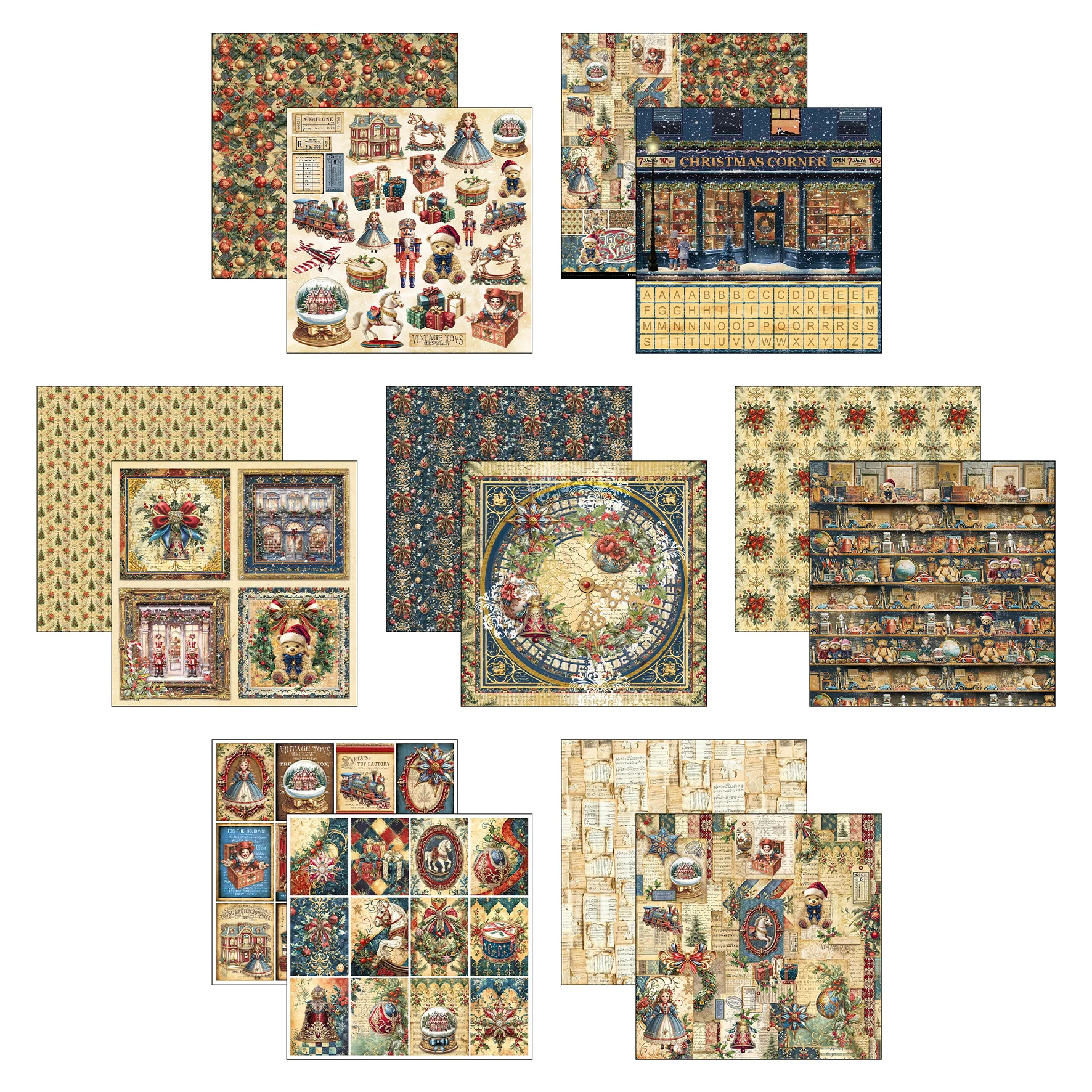 Ciao Bella Toy Shop 12x12 Inch Patterns Pad (8pcs) - Image 2