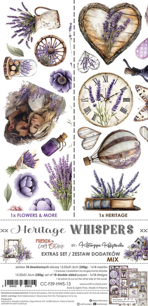 Craft O'Clock Heritage Whispers Extras Set Mix
