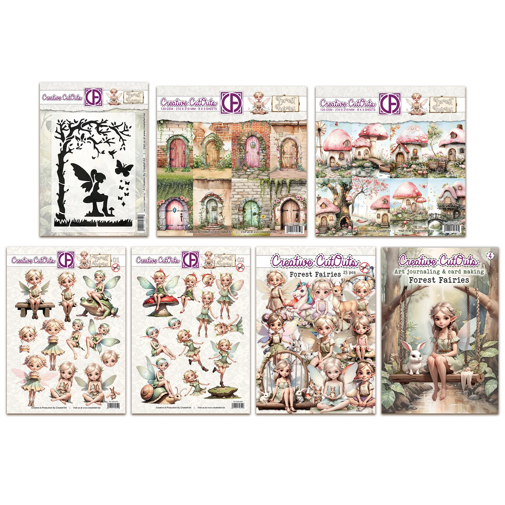Creatief Art Forest Fairies Complete Collection