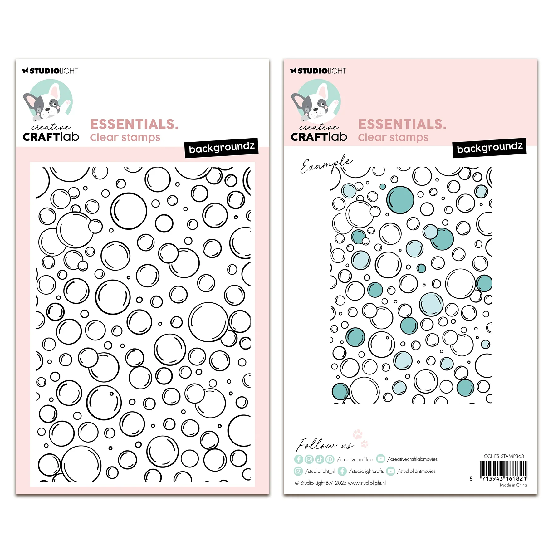 Creative Craftlab Clear Stamp Backgroundz Essentials