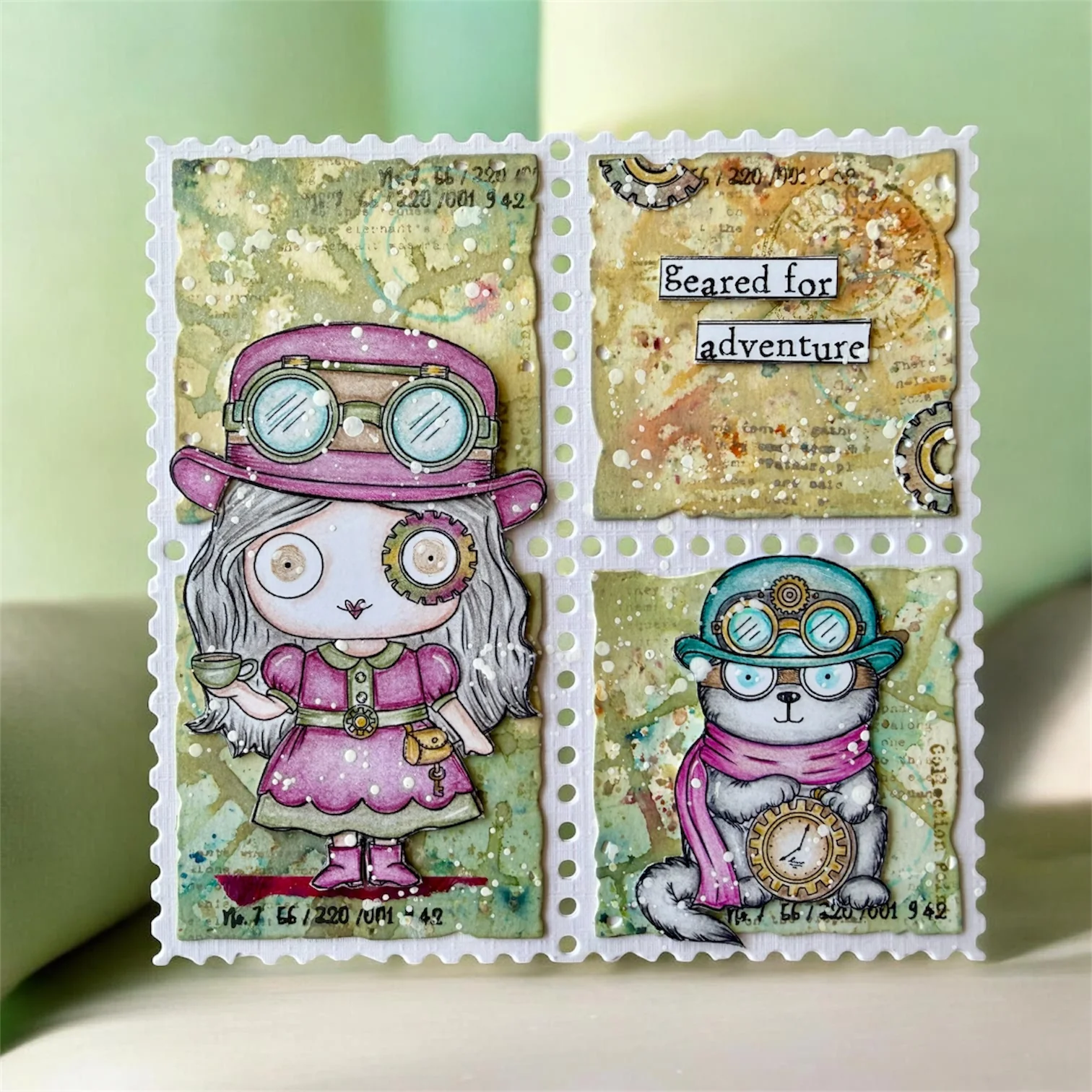 DI-111 - Die-Cutting Die Set - Splintered Tiles - Image 24