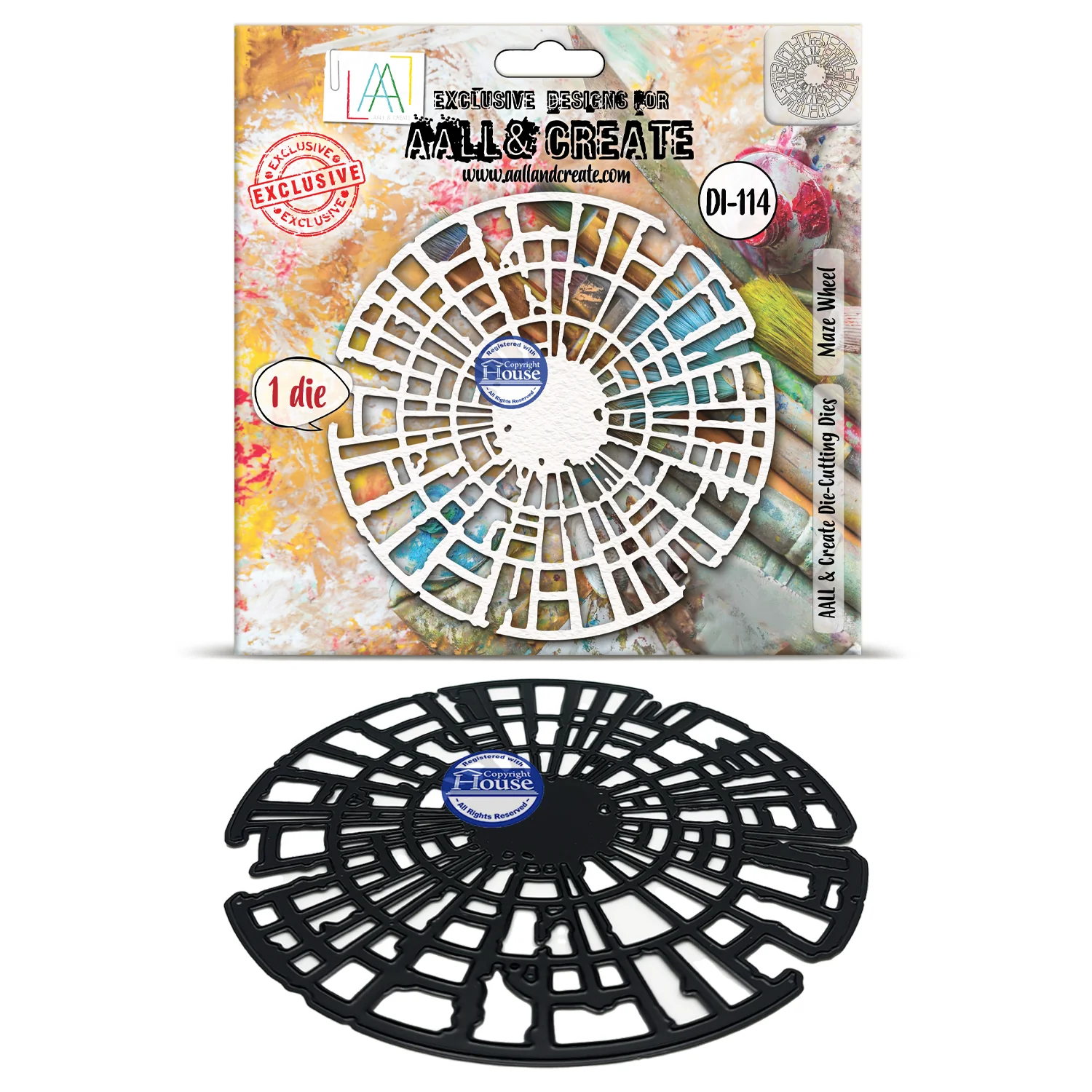 DI-114 - Die-Cutting Die Set - Maze Wheel - Ship from 30th July