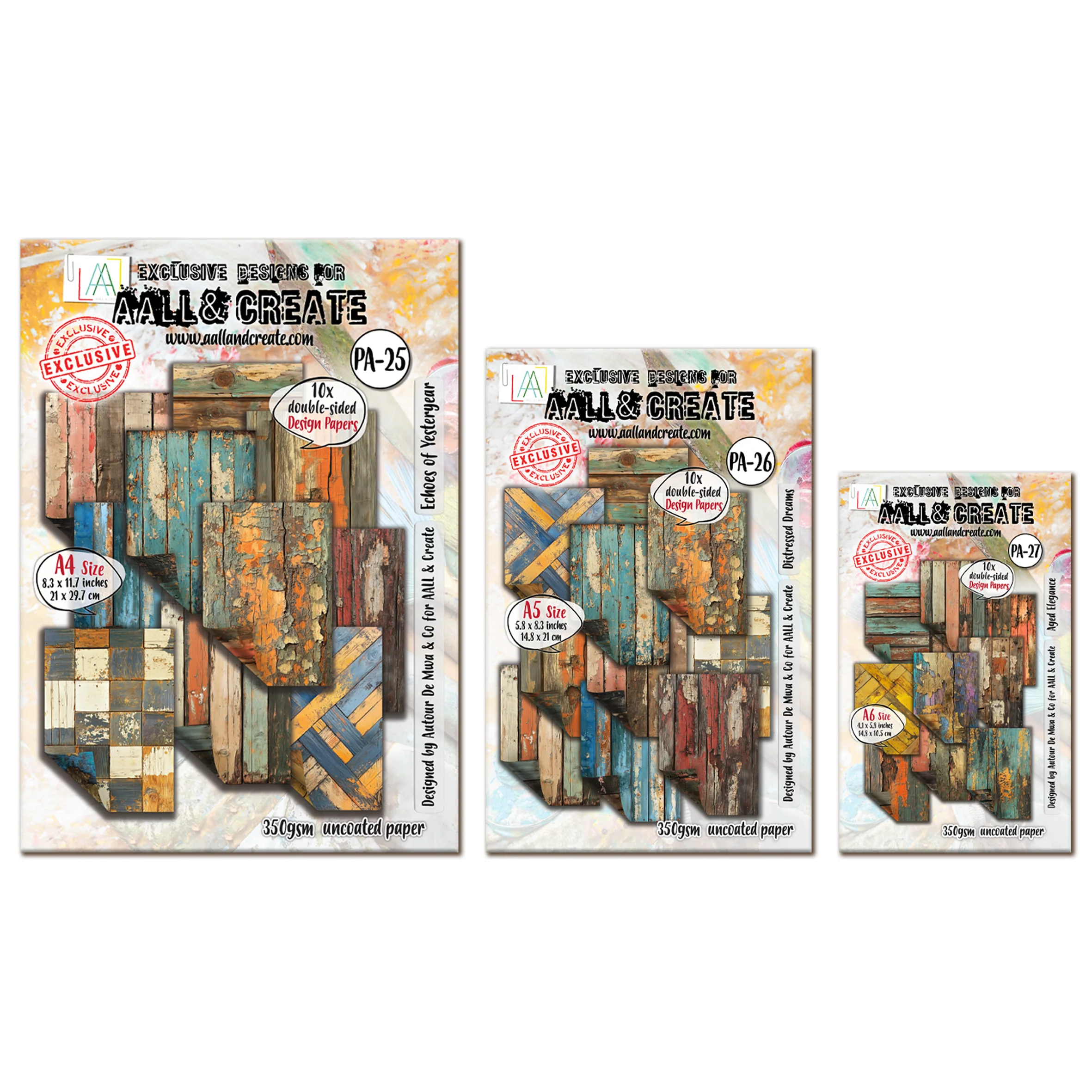Distressed Textures Paper Bundle