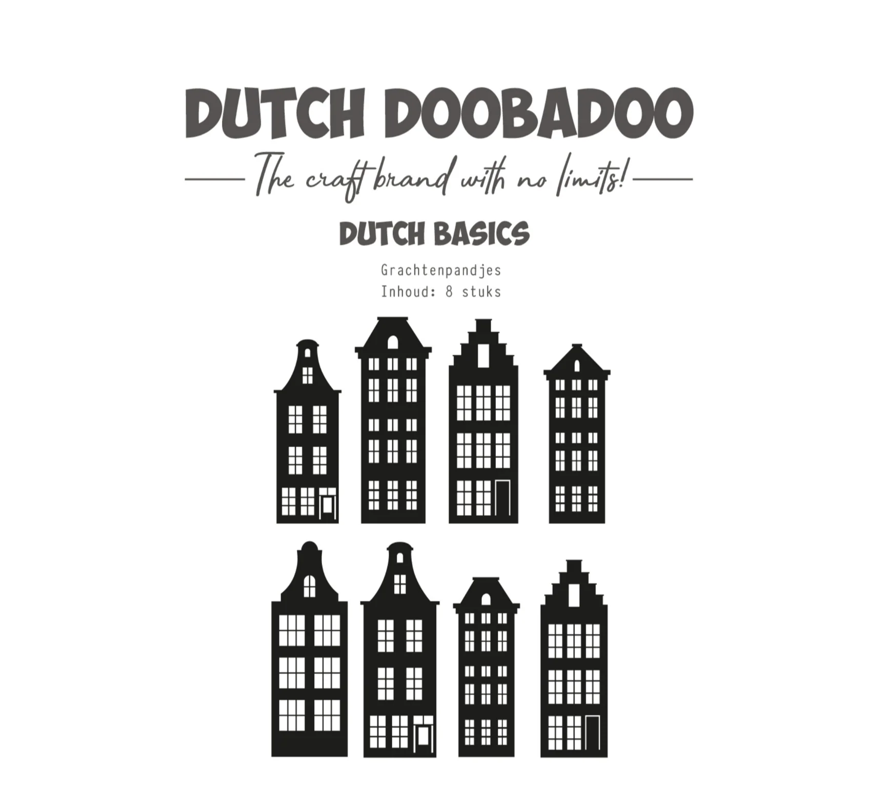 Dutch Doobadoo Basics A6 Canal Houses (8pcs)