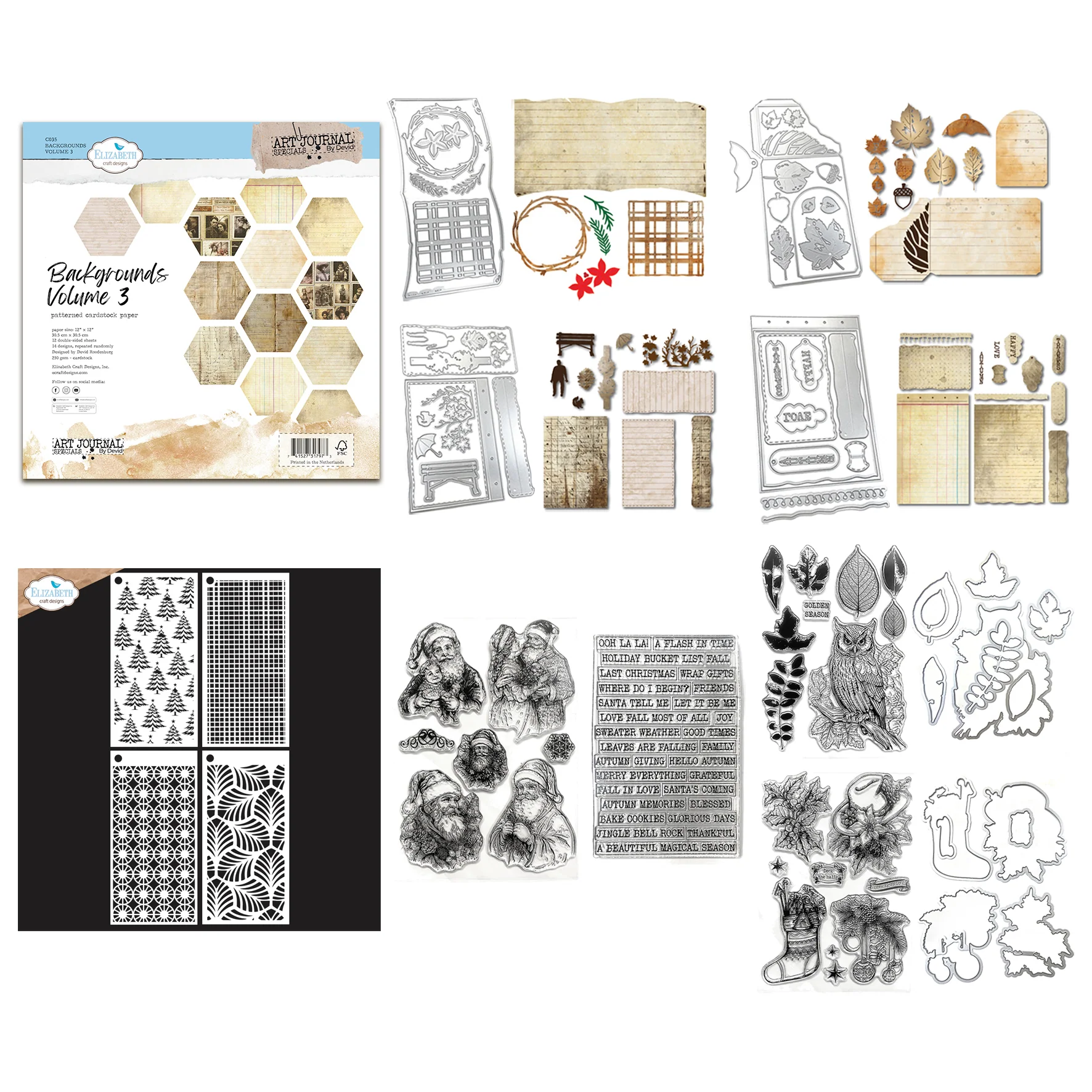 Elizabeth Craft Designs Golden Season Complete Collection