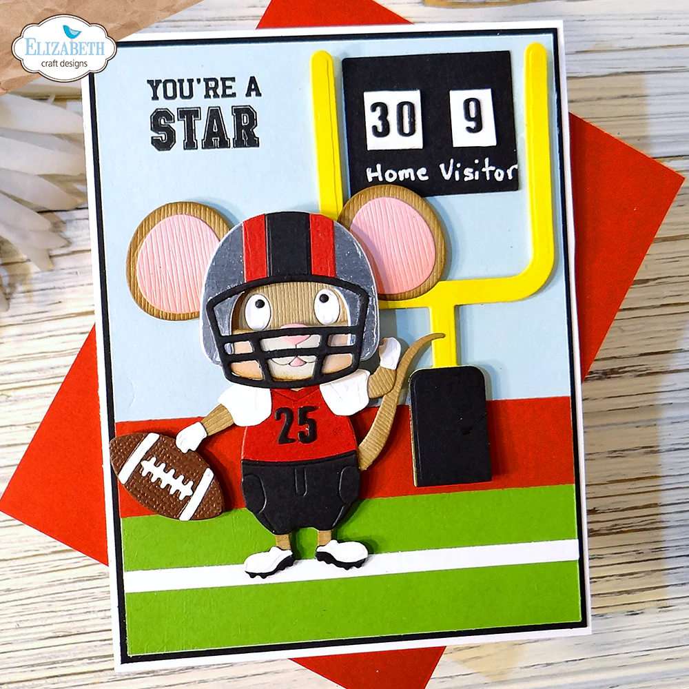 Elizabeth Craft Designs Good Times Die Football/ Baseball Accessories - Image 3