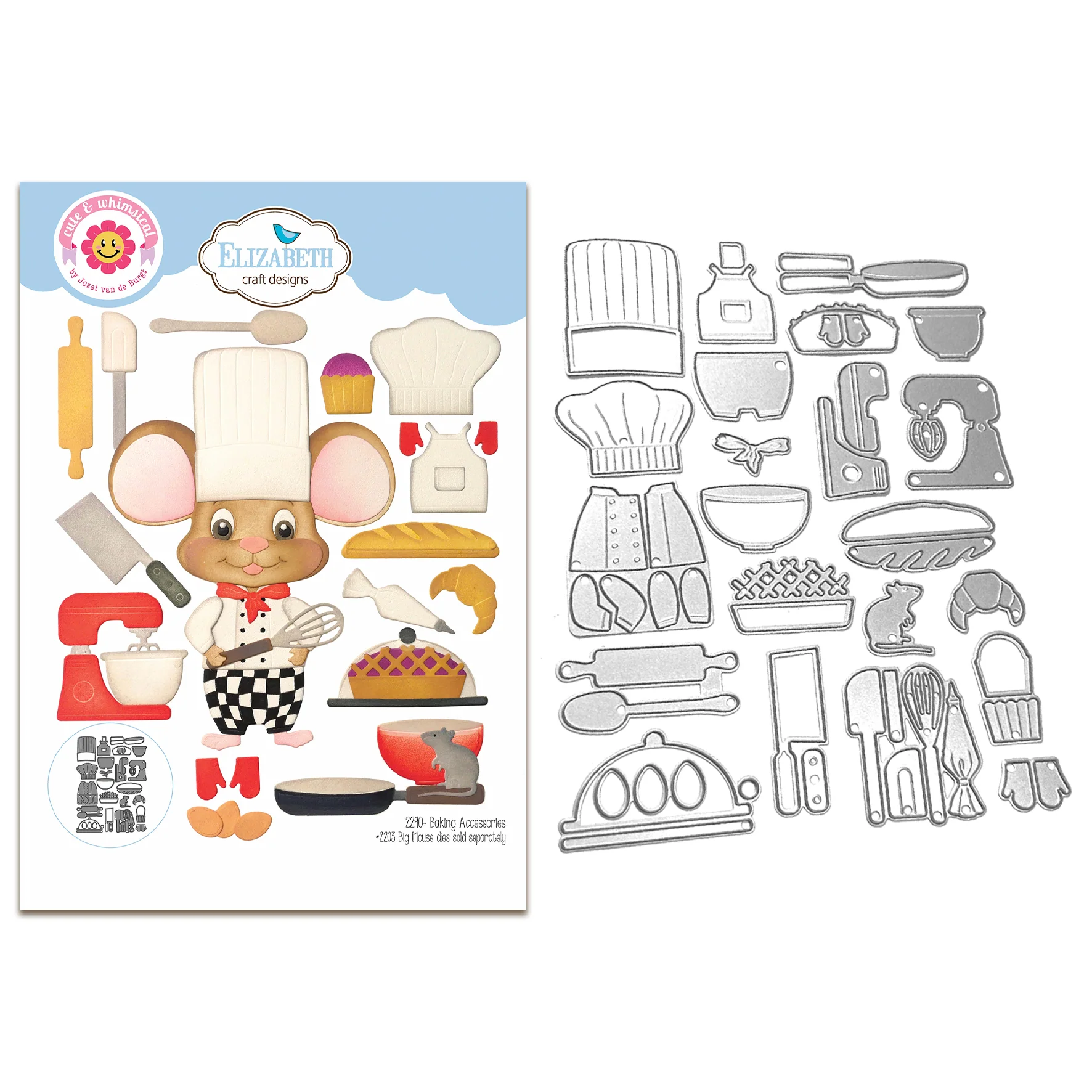 Elizabeth Craft Designs Living it Up - Die Baking Accessories